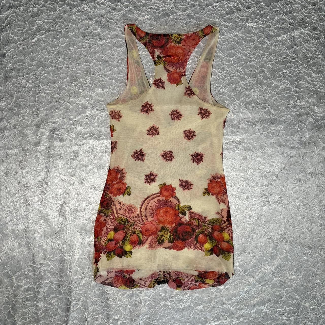 Jean Paul Gaultier JPG Mesh Floral Top Size S / US 4 / IT 40 - 8 Thumbnail