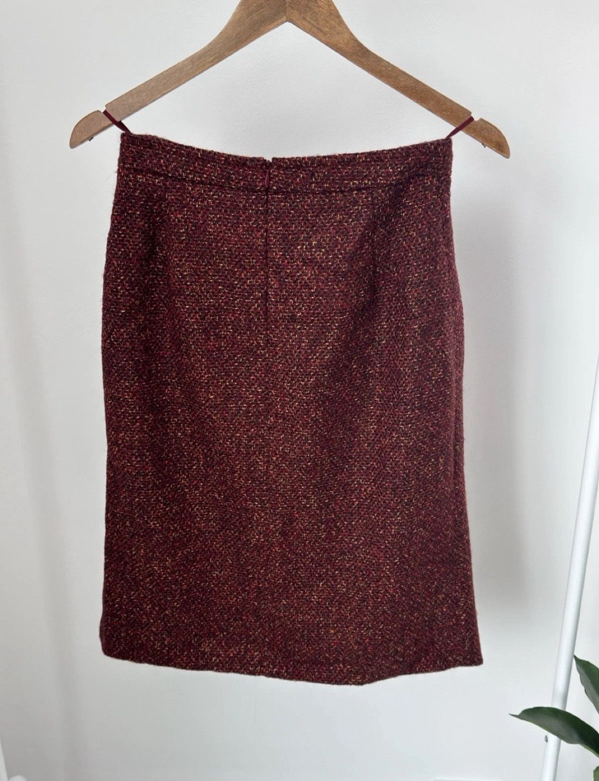 Max Mara Max Mara Wool Knitted Red Skirt Luxury Woman Size S Size 28" / US 6 / IT 42 - 3 Thumbnail