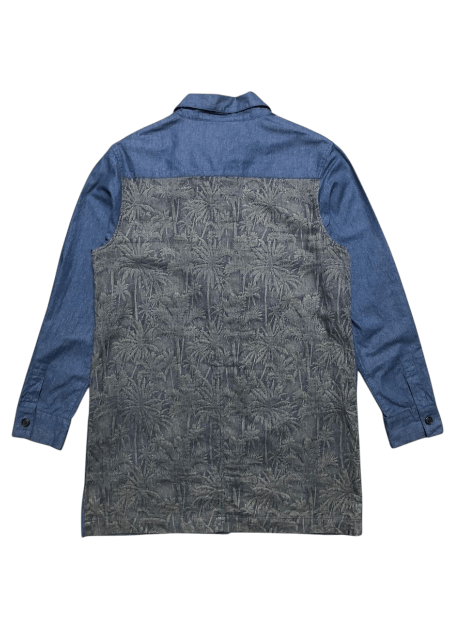 Japanese Brand Vintage Superior EL. Spring Indigo Overcoat Rare Design Size US M / EU 48-50 / 2 - 2 Thumbnail