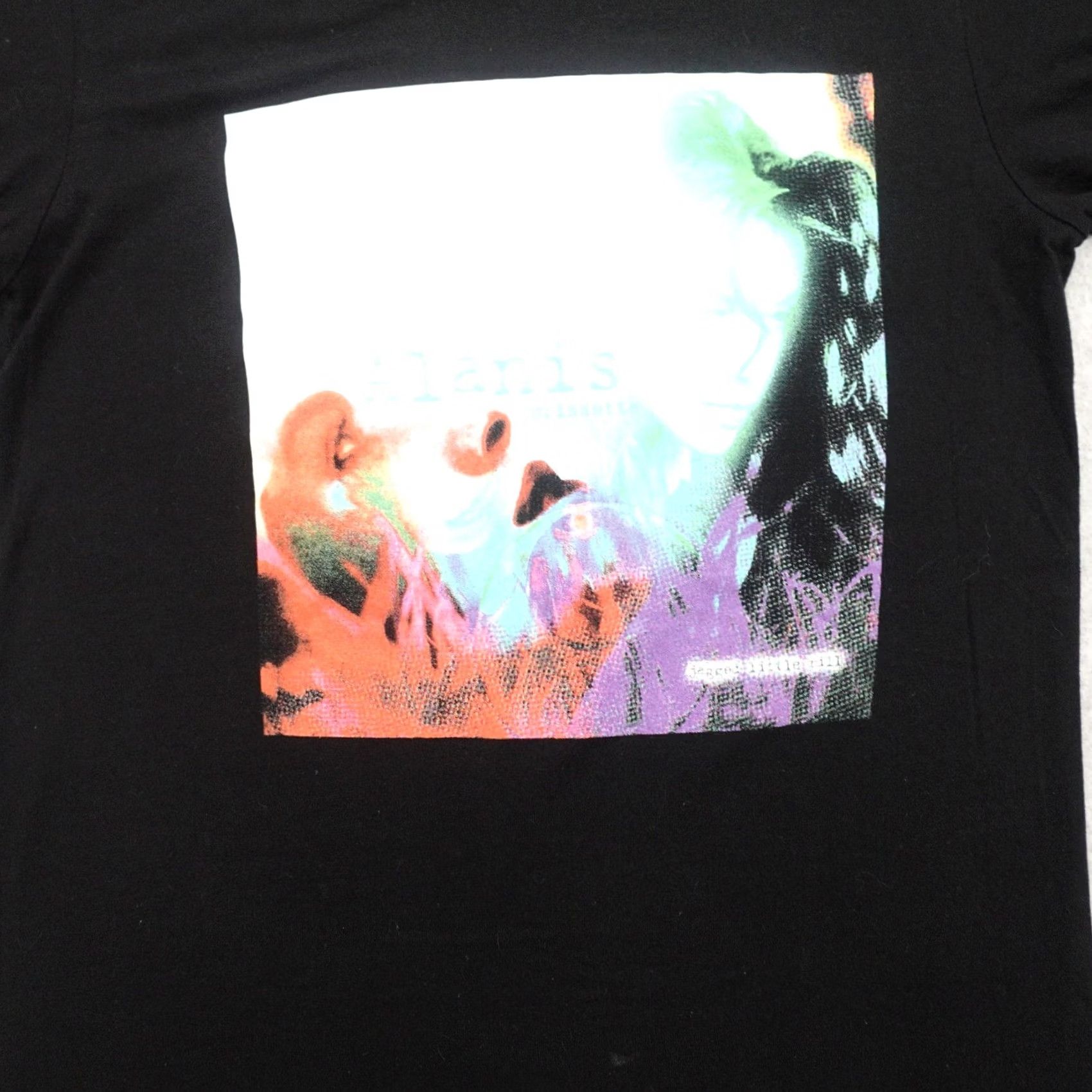 Vintage Alanis Morissette T-shirt Adult Small Black Concert 2021 Tour Jagged - Canvas Size Small (17X26) Crew Neck Women's Shirt Ladies MUst? Size S / US 4 / IT 40 - 5 Thumbnail