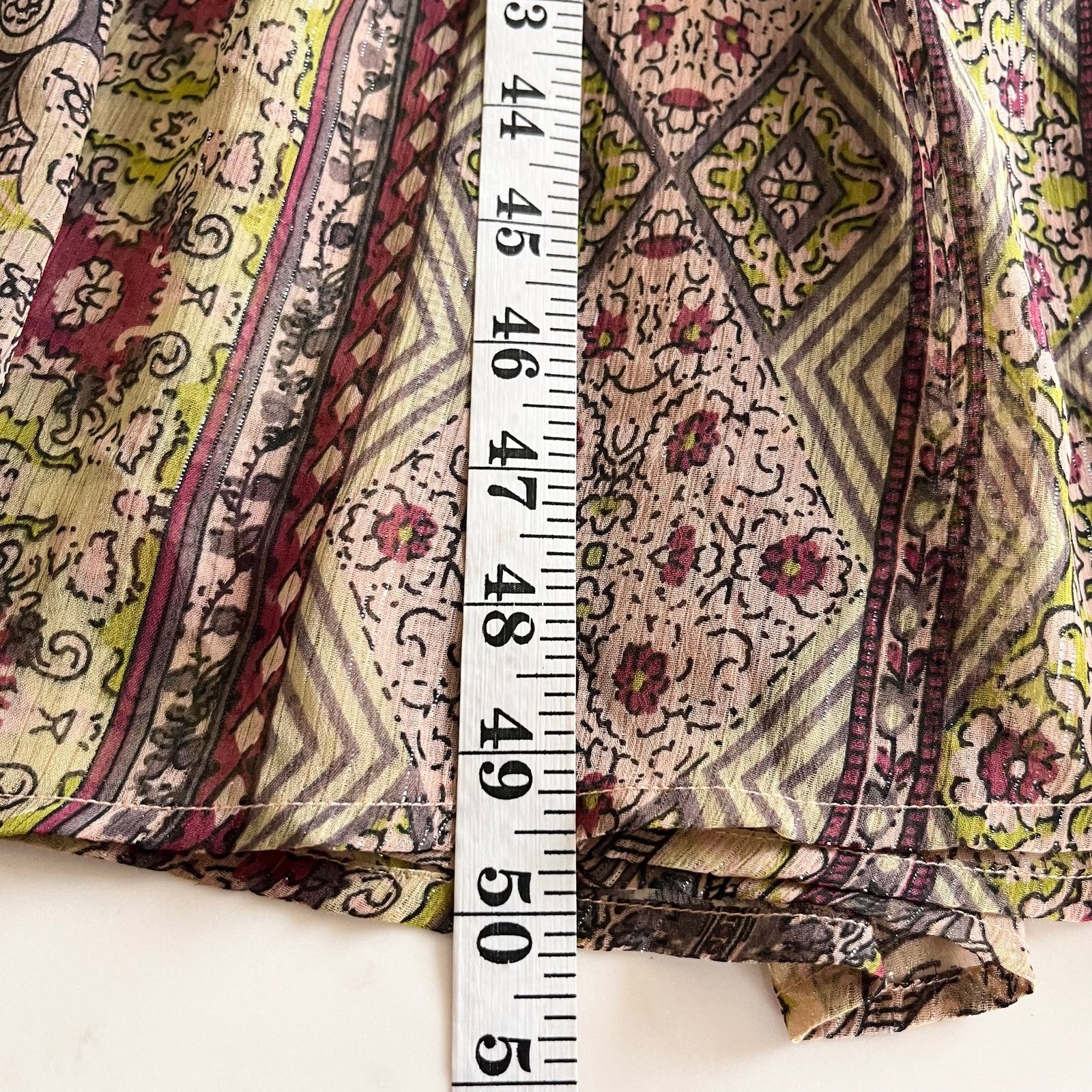 Anthropologie Anthropologie Llani Smocked Floral Chiffon Bohemian Dress Size XS / US 0-2 / IT 36-38 - 8 Thumbnail