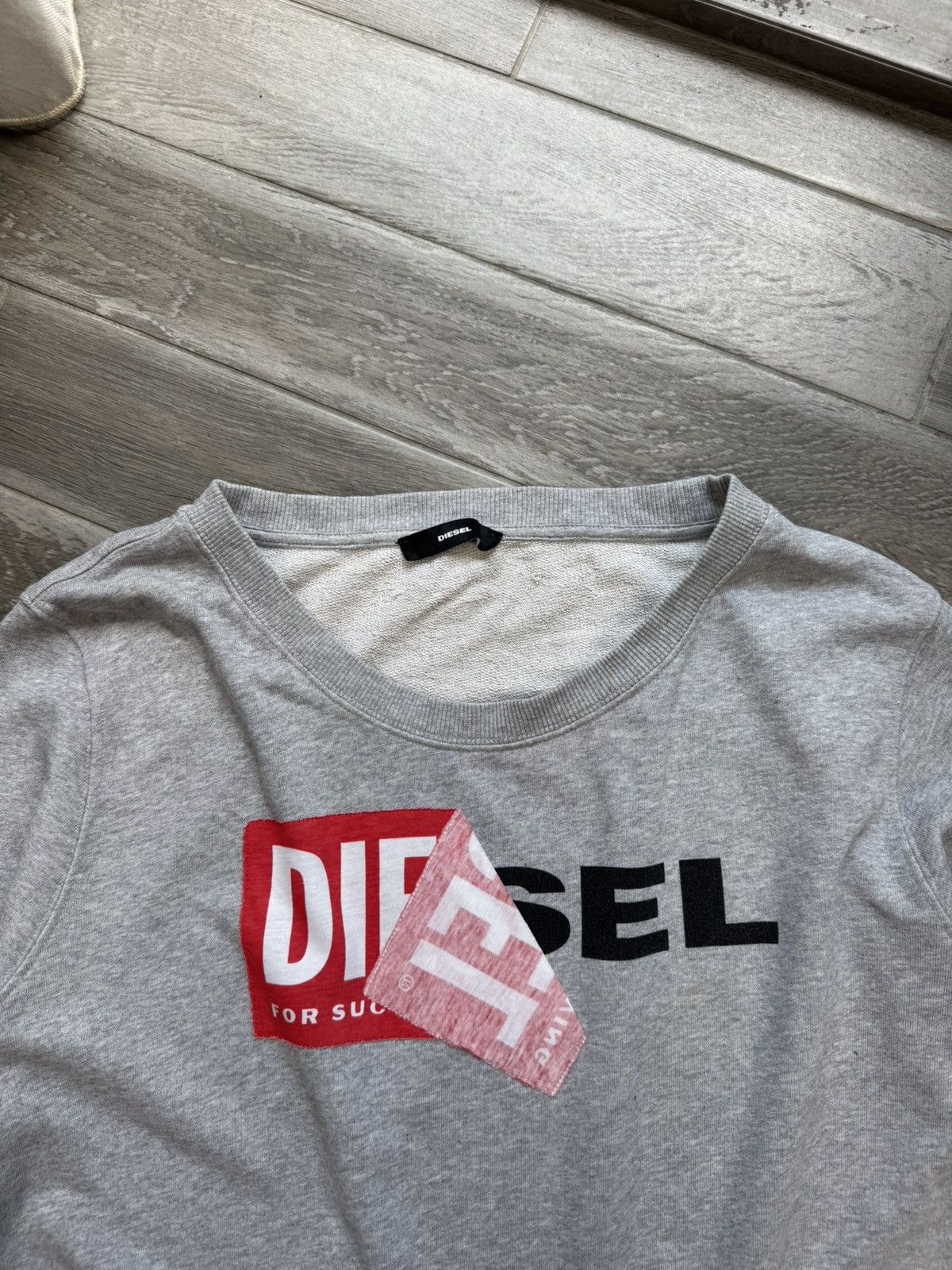 Diesel Vintage Diesel Sweater Big Log 90 Striped Avantgarde Y2K Size US M / EU 48-50 / 2 - 4 Thumbnail