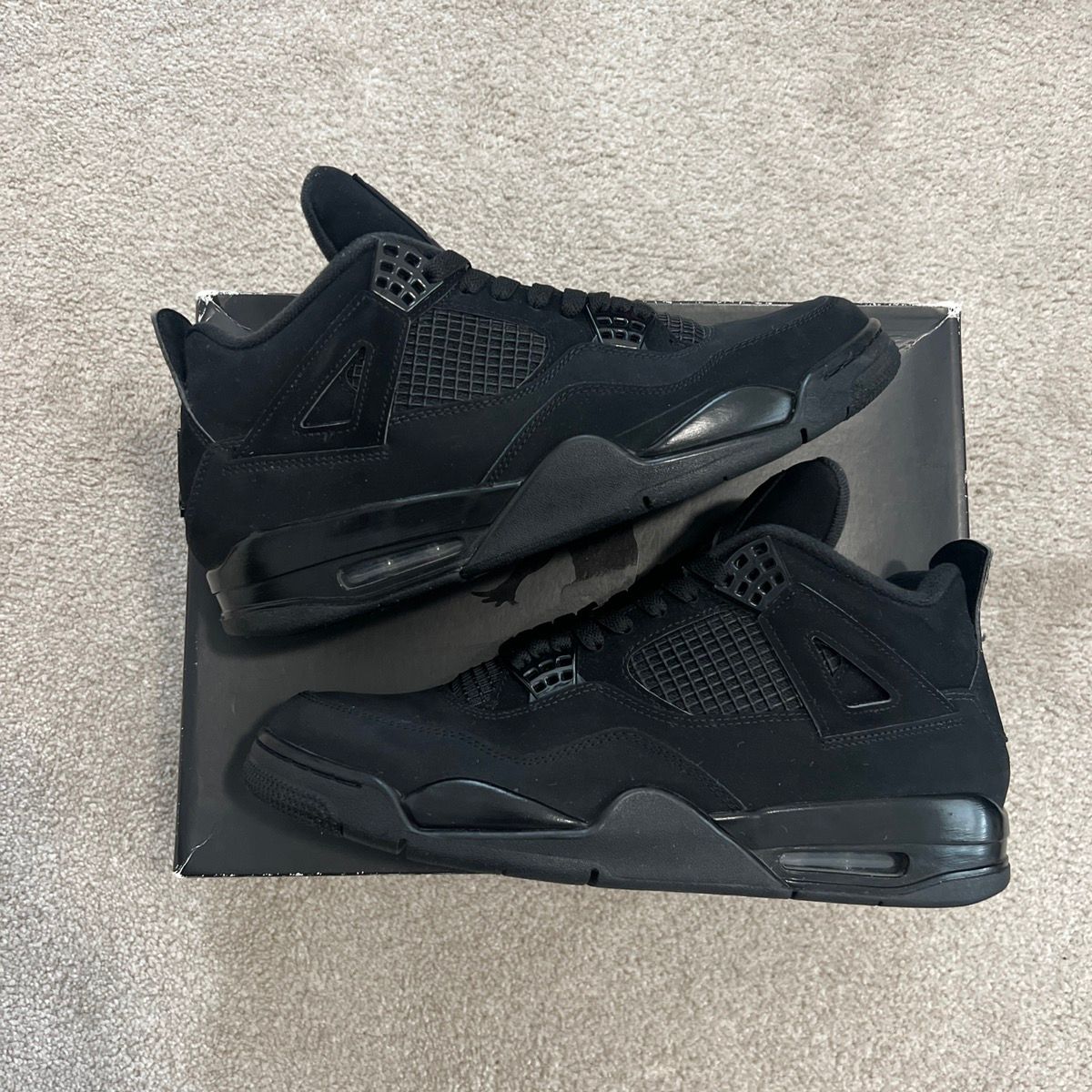 Pre-owned Jordan Nike Jordan 4 Black Cat Shoes