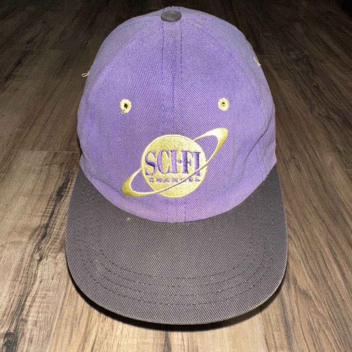 Other RARE Vintage 1990s Sci-Fi Channel Baseball Hat Purple Size ONE SIZE - 2 Thumbnail