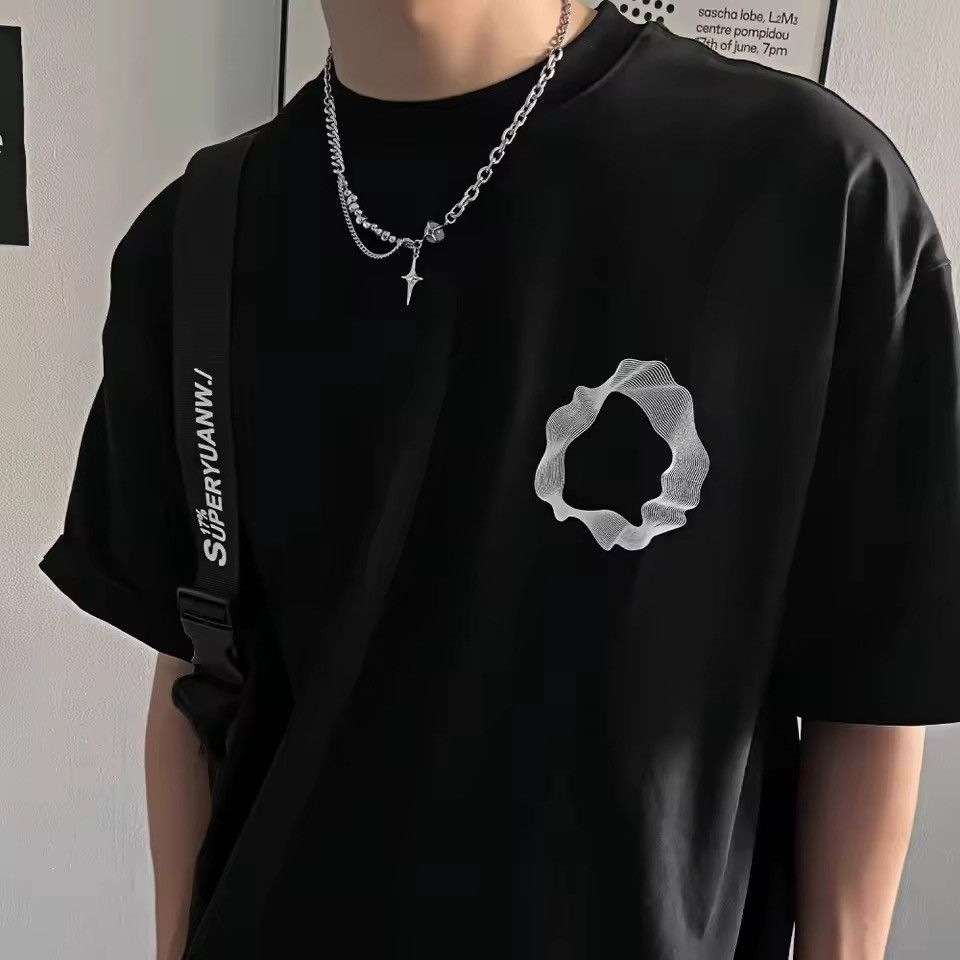 Japanese Brand Layered Star Cross Necklace Silver Chain Bead Goth Eboy Size ONE SIZE - 3 Thumbnail