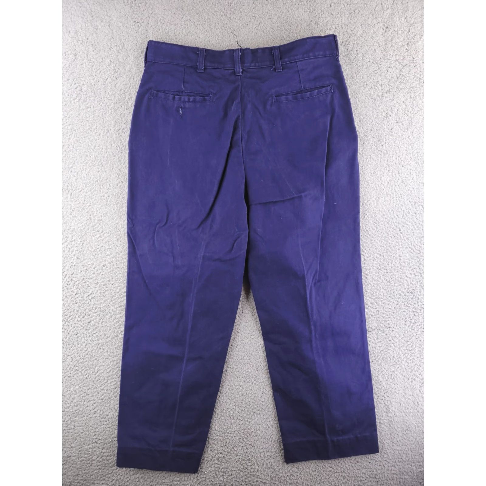 Red Kap VINTAGE Red Kap Pants Mens 35x28 Blue Chino Workwear MADE IN USA Size US 35 - 4 Thumbnail