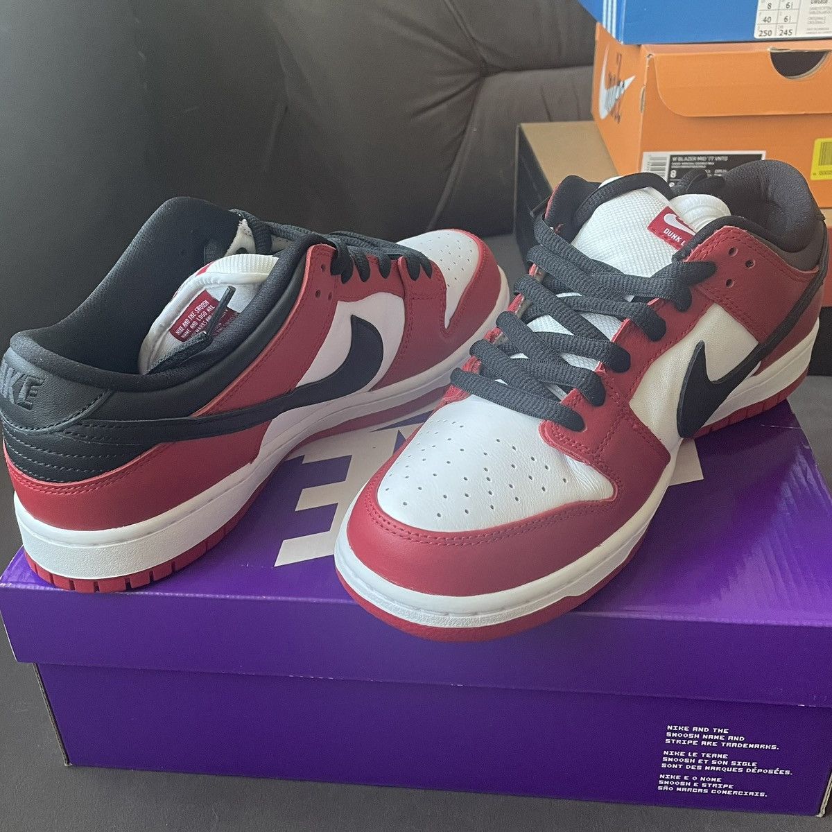 Nike SB Nike SB Dunk Low Pro J-Pack "Chicago" Size US 10 / EU 43 - 5 Thumbnail