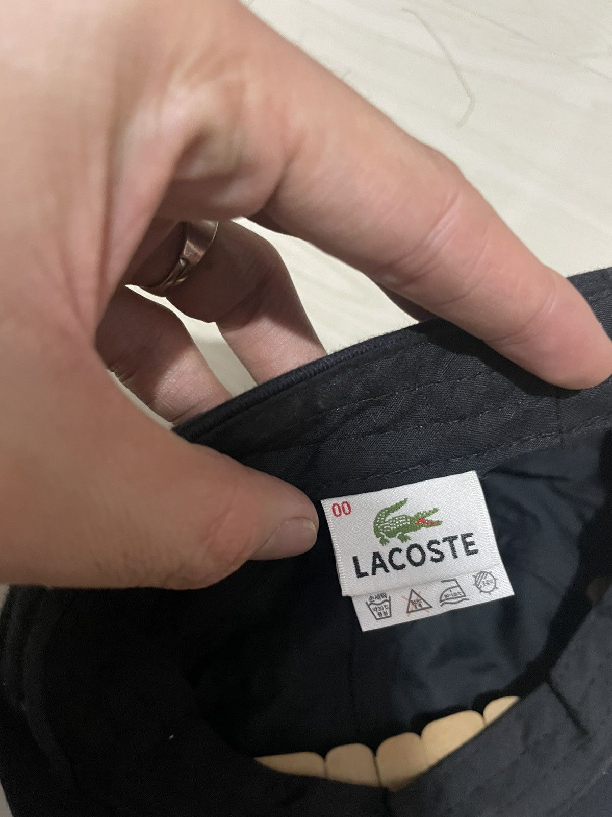 Lacoste vintage lacoste flat hat black Size ONE SIZE - 3 Thumbnail
