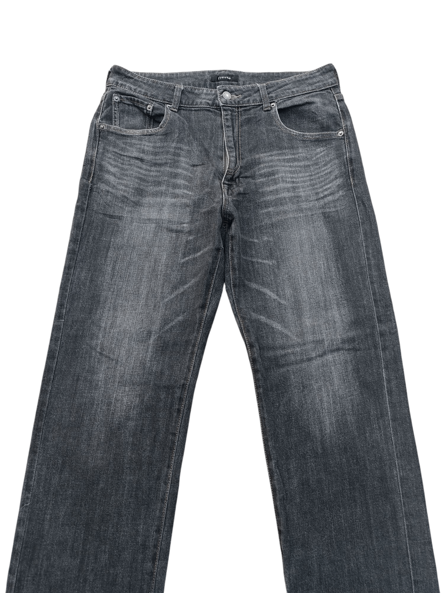 Japanese Brand RARE🔥Japanese Brand Freude Baggy Whiskers Faded Denim E239i Size US 32 / EU 48 - 4 Thumbnail