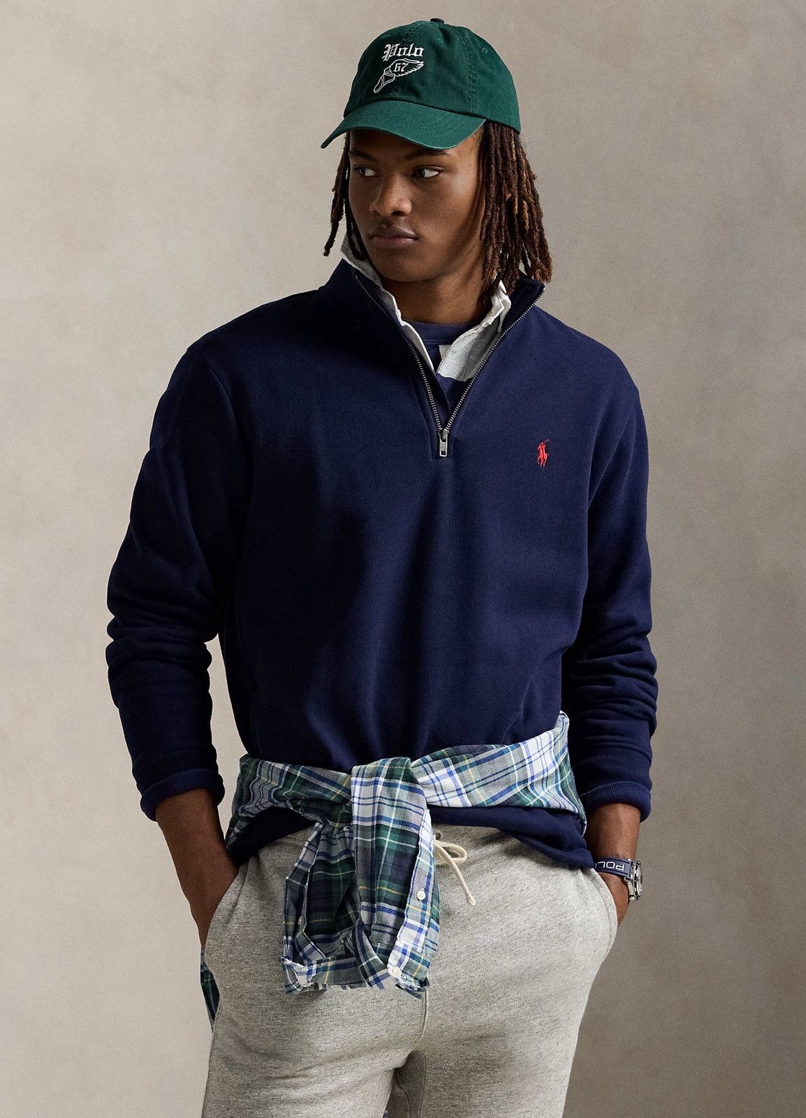 Polo Ralph Lauren Fleece Ralph Lauren Quarter Zip Sweater Size US L / EU 52-54 / 3 - 2 Thumbnail