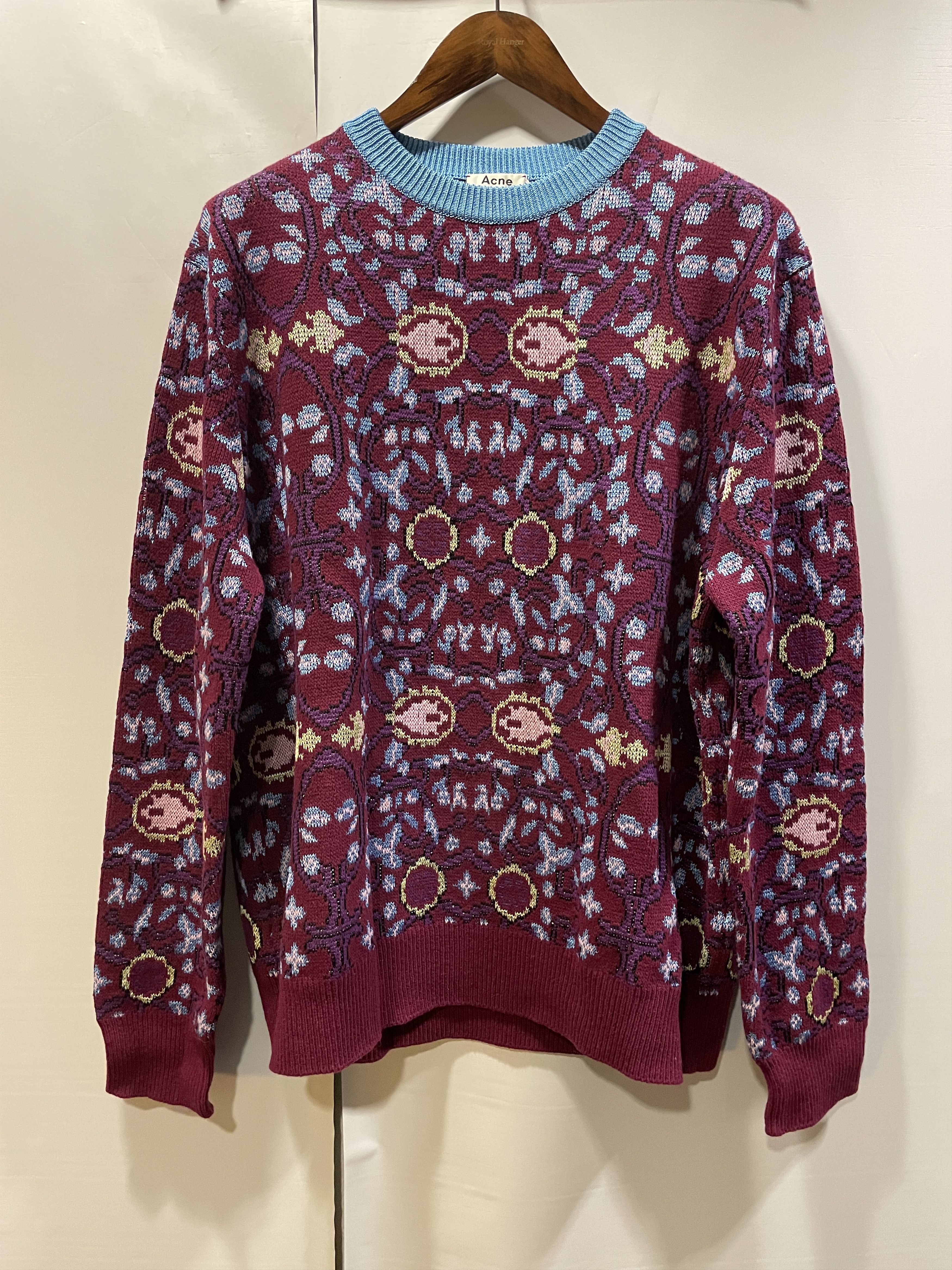 Acne Studios Jacquard Knit Sweater Size US L / EU 52-54 / 3 - 1 Thumbnail