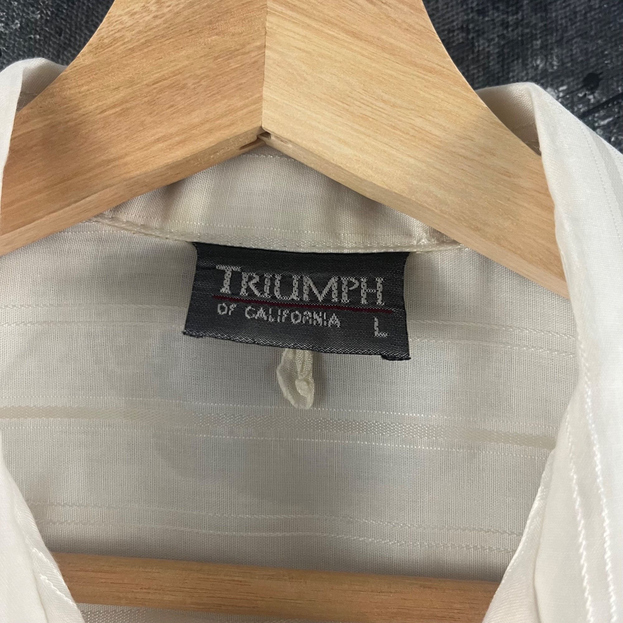 Vintage Vintage 90’s Triumph button shirt Size US L / EU 52-54 / 3 - 3 Thumbnail