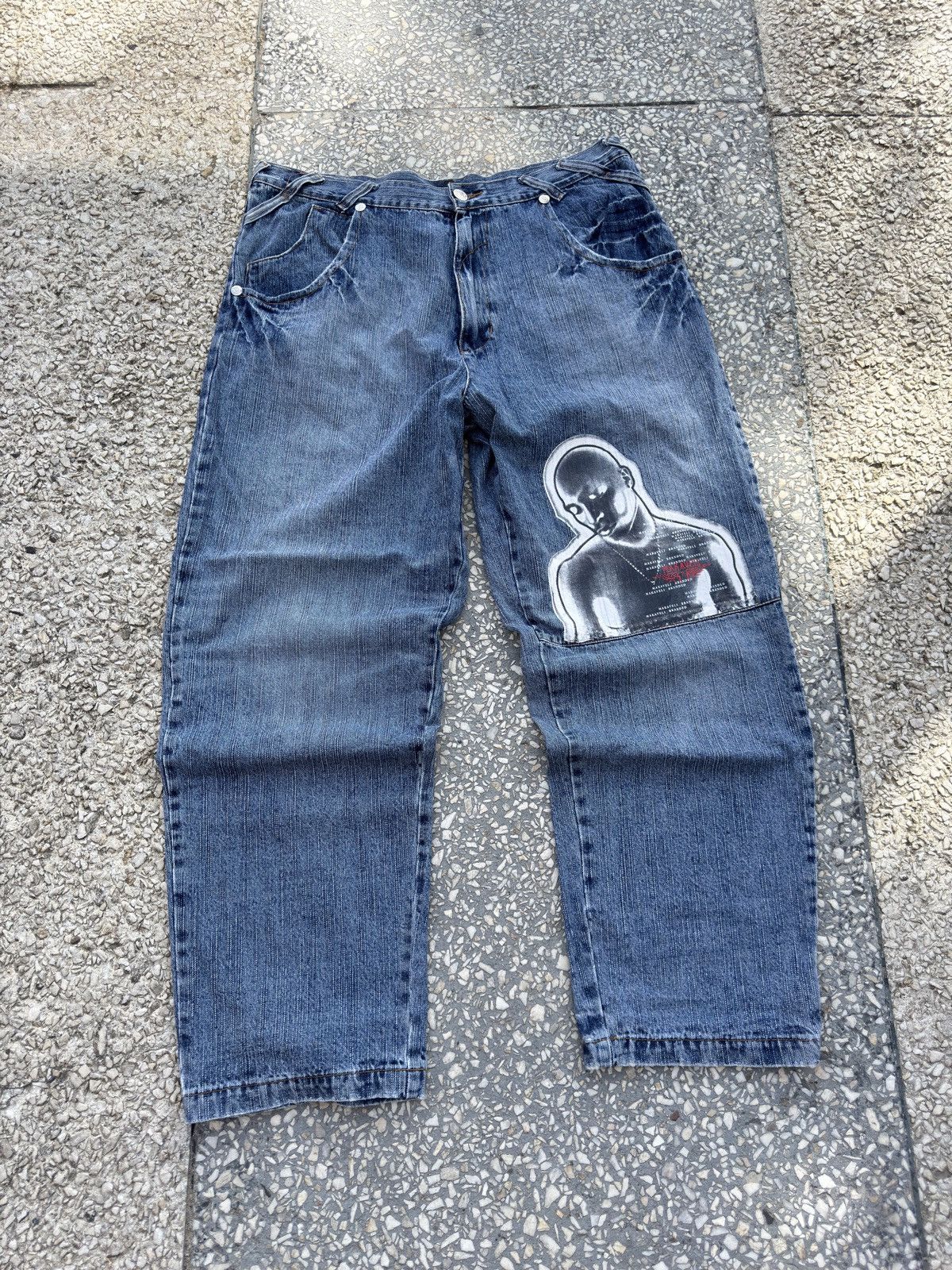 Makaveli MAKAVELI TUPAC SHAKUR Baggy Denim Jeans Pant Size US 38 / EU 54 - 1 Thumbnail