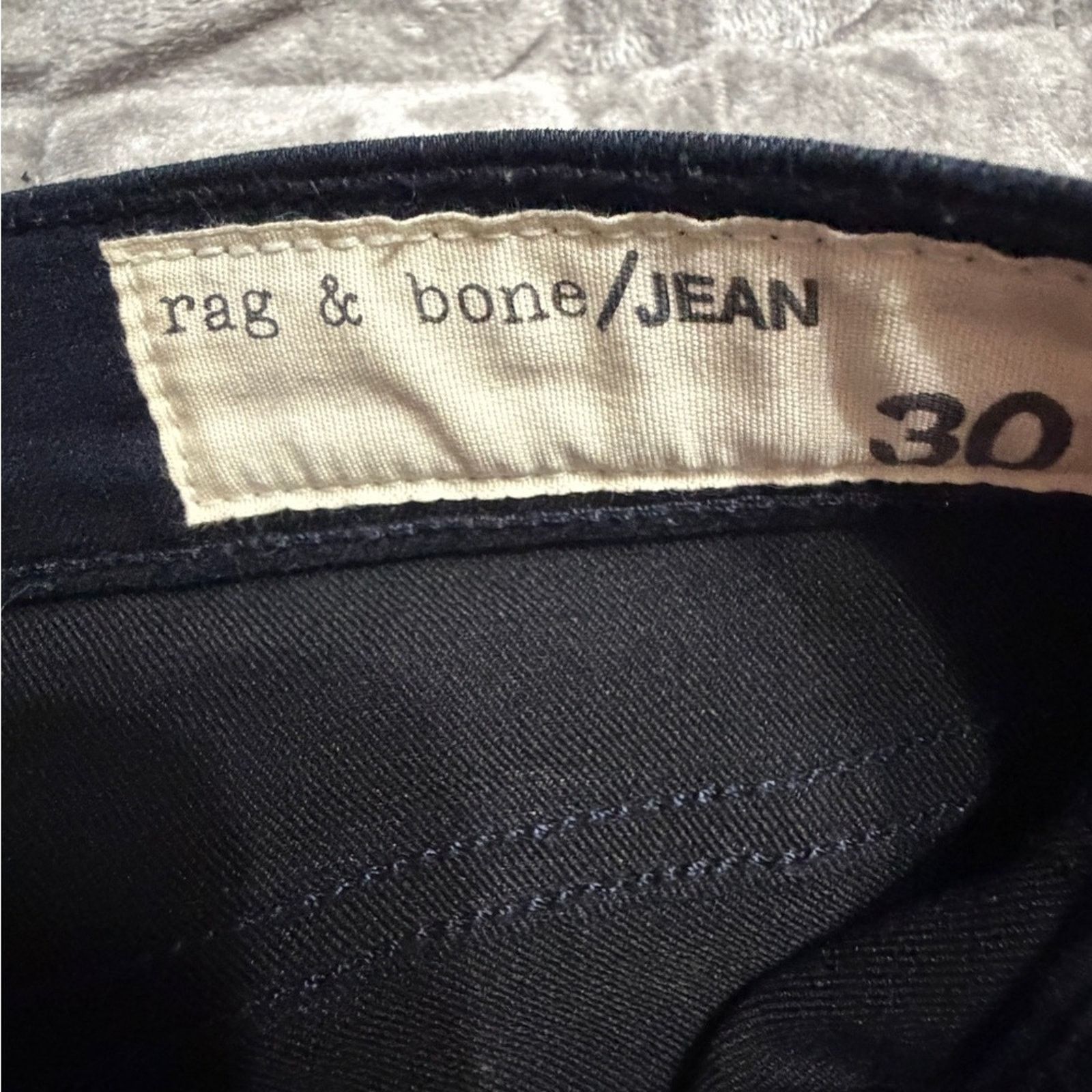 Rag & Bone rag & bone Moto Jeans Women Size 30 Black Biker Knee Stretch Size 30" / US 8 / IT 44 - 6 Thumbnail