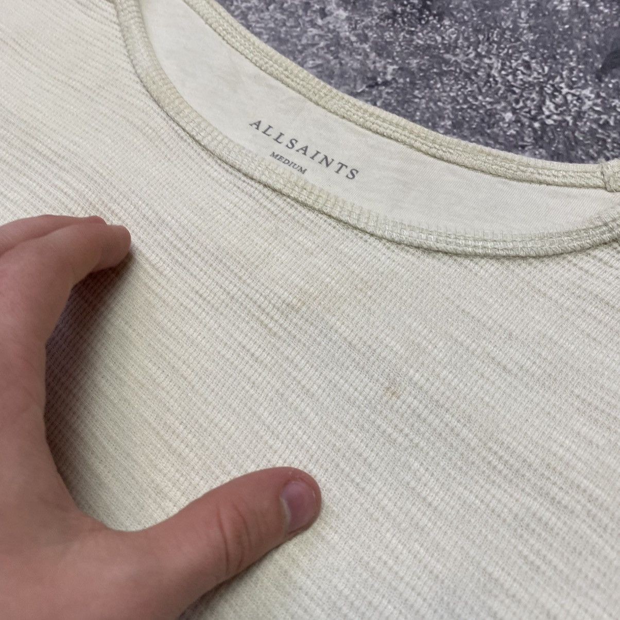 Allsaints Men’s Allsaints small logo basic y2k sweater Size US M / EU 48-50 / 2 - 4 Thumbnail