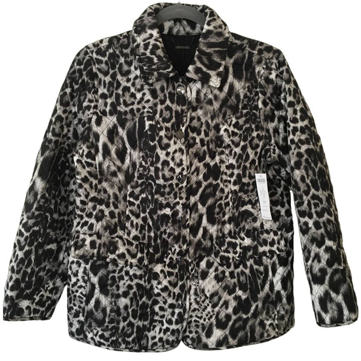 Other NWT, Chico’s 1P, Medium, 8P Quilted Snow Leopard Jacket Size M / US 6-8 / IT 42-44 - 1 Thumbnail