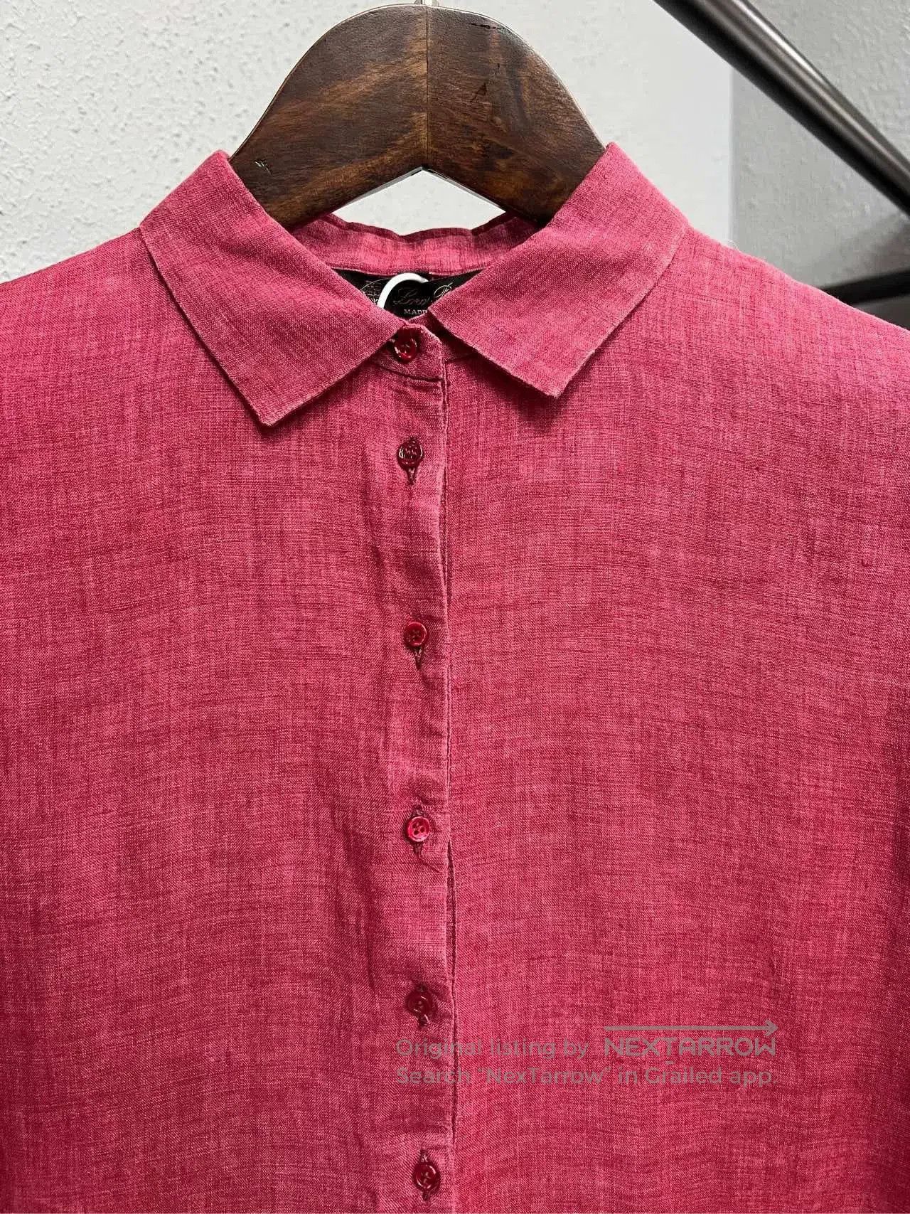 Loro Piana Loro Piana Red Linen Dress. Size S / US 4 / IT 40 - 3 Thumbnail