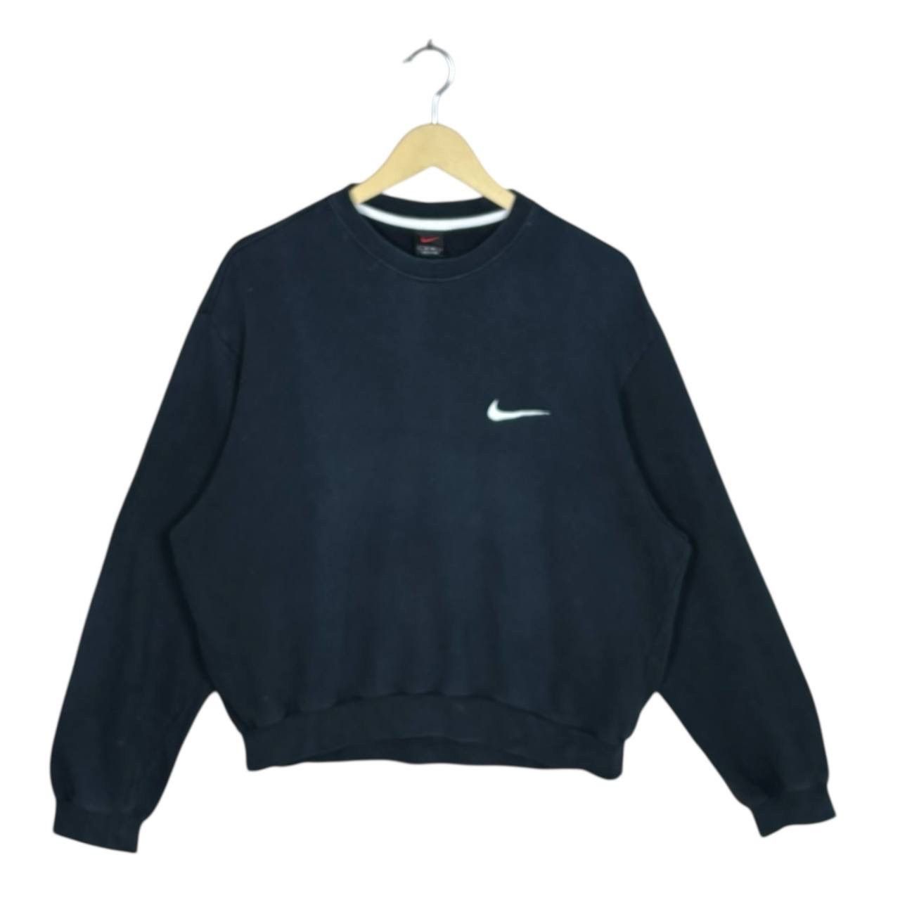 Nike Vintage Nike Sweatshirt Gray White Swoosh 90s M Size US M / EU 48-50 / 2 - 1 Thumbnail