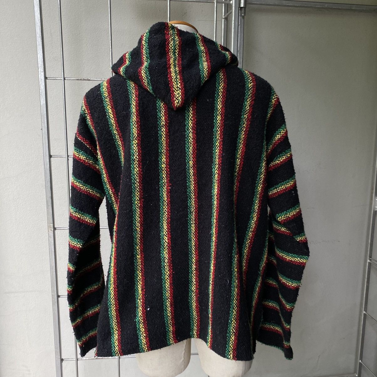 Vintage Black Rasta Striped Baja Hoodie Size US L / EU 52-54 / 3 - 12 Thumbnail