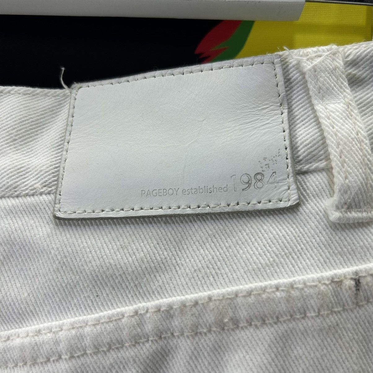 Designer Vintage Alicia Pageboy Denim White Skirt Size 27" / US 4 / IT 40 - 10 Thumbnail