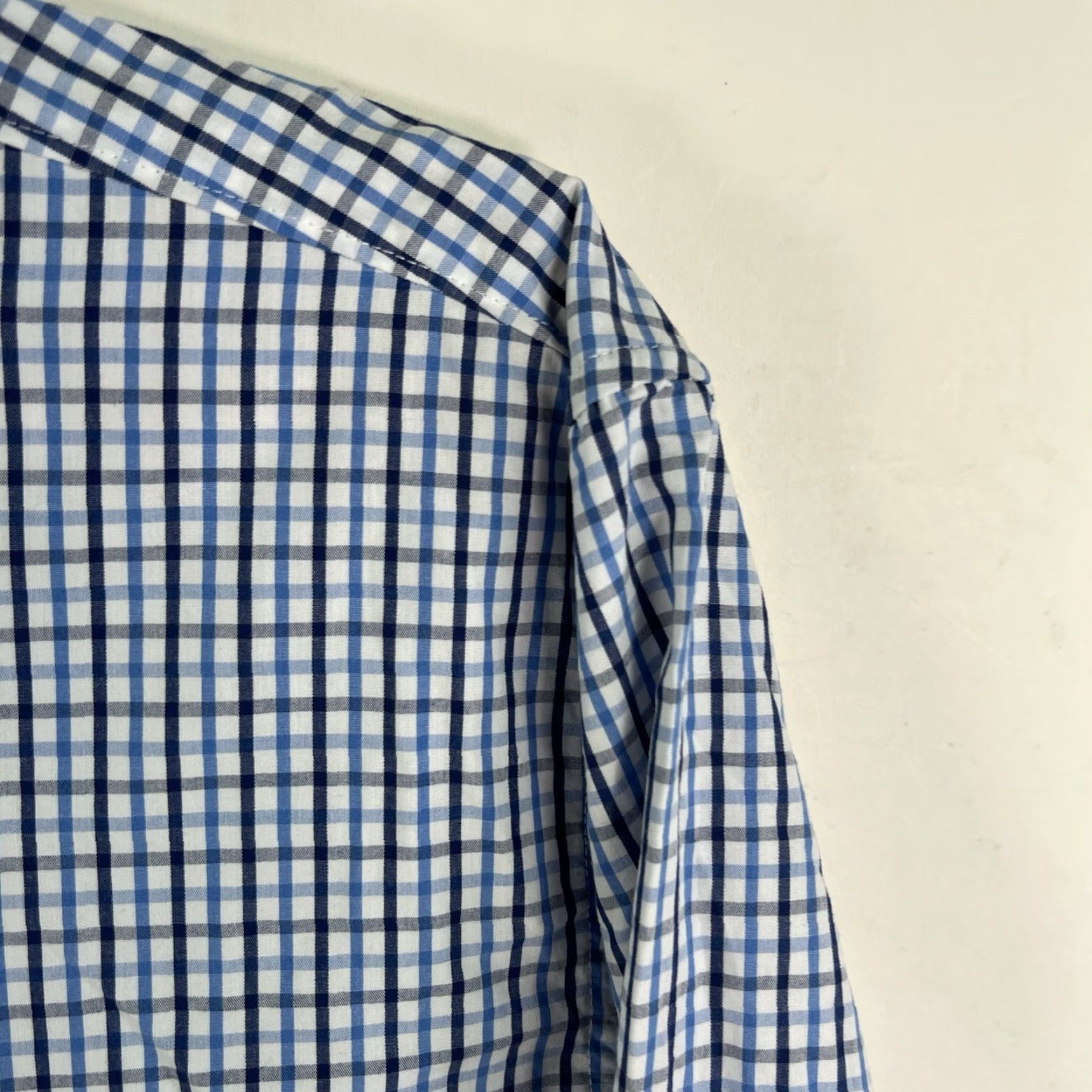 Calvin Klein Calvin Klein Button-Down Shirt Mens L Blue Check Long Sleeve Regular Fit Size US L / EU 52-54 / 3 - 2 Thumbnail