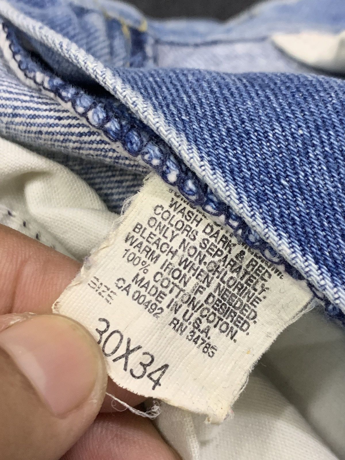 Lee Vintage 70s LEE RIDER JEANS.zip talon made in USA. Size US 30 / EU 46 - 9 Thumbnail