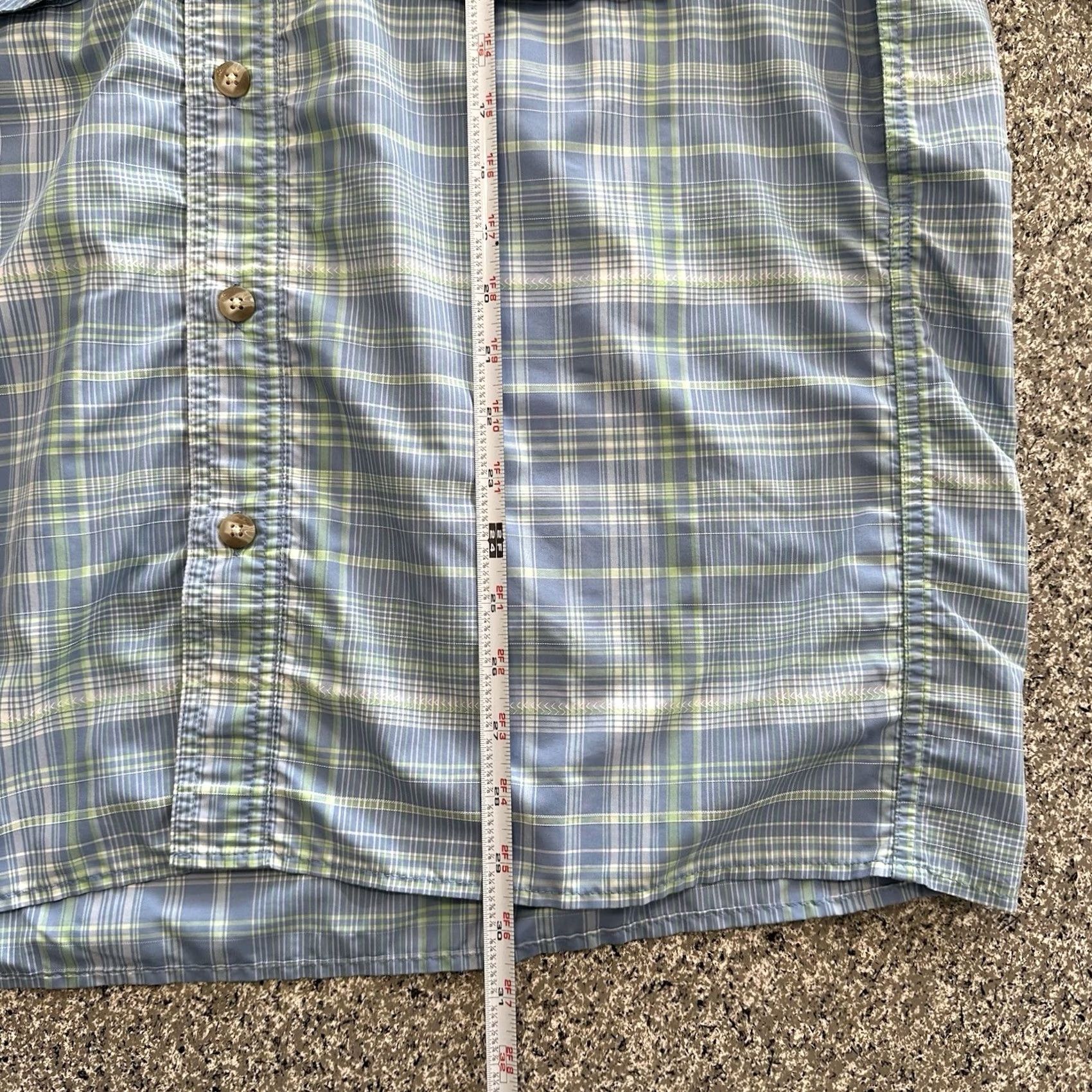ExOfficio Exofficio Shirt Mens XL Blue Plaid Long Sleeve Button-Up Size US XL / EU 56 / 4 - 5 Thumbnail