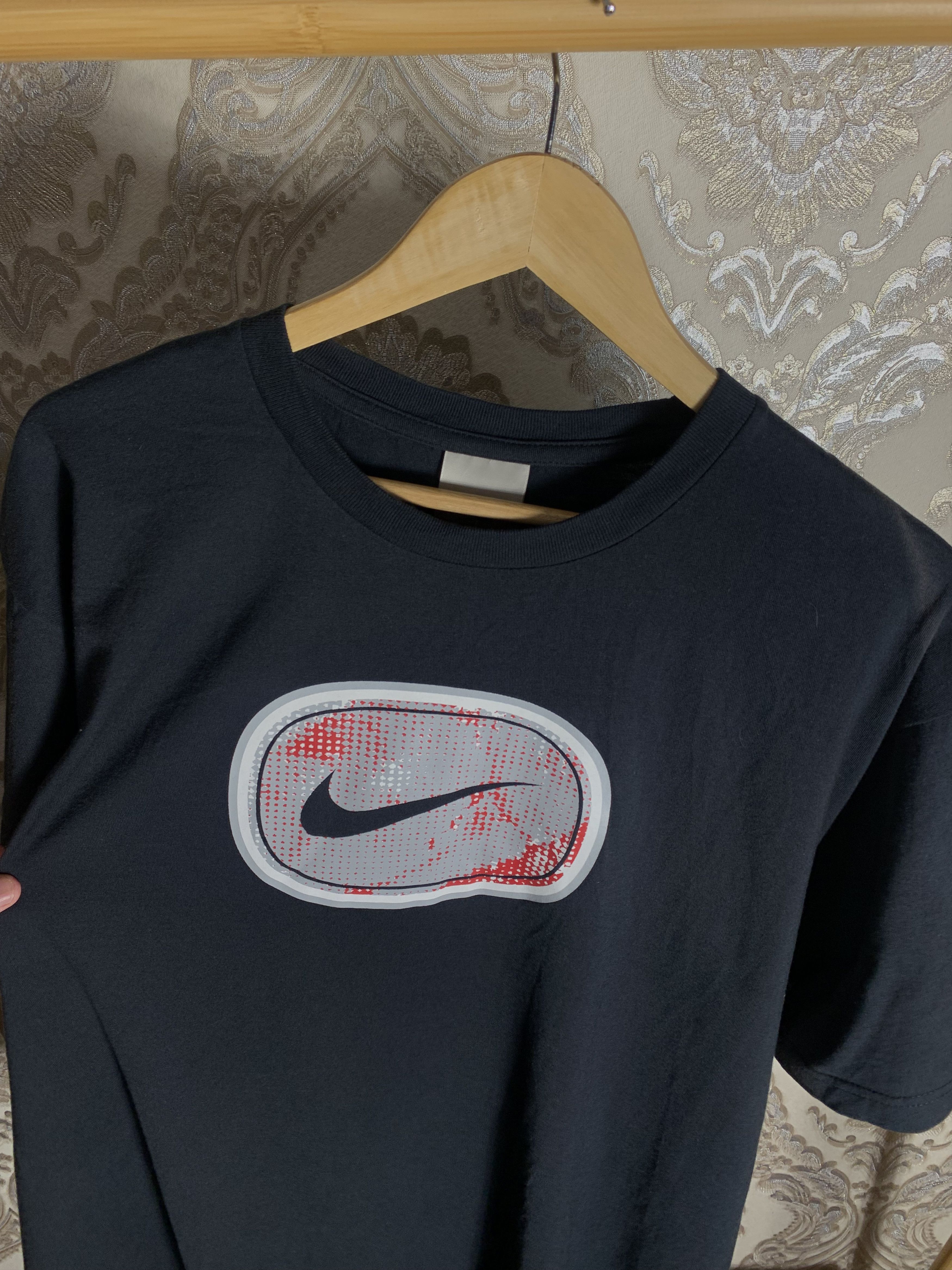 Nike VINTAGE NIKE BIG LOGO SWOOSH T-SHIRT RETRO DRILL Y2K 90s Size US XL / EU 56 / 4 - 2 Thumbnail