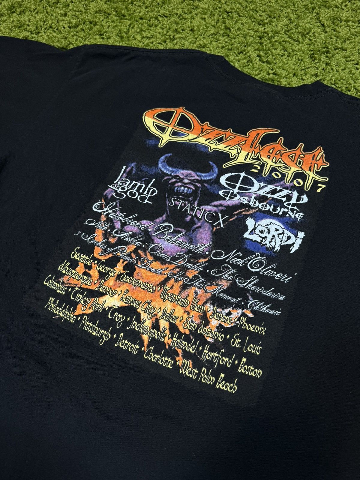 Band Tees × Vintage 2007 Ozzfest Tee Size US XL / EU 56 / 4 - 4 Thumbnail