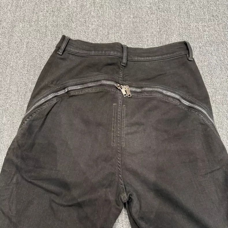 Rick Owens RICK OWENS Black Flared Zipper Jeans Size 29-2505 Size US 29 - 5 Thumbnail