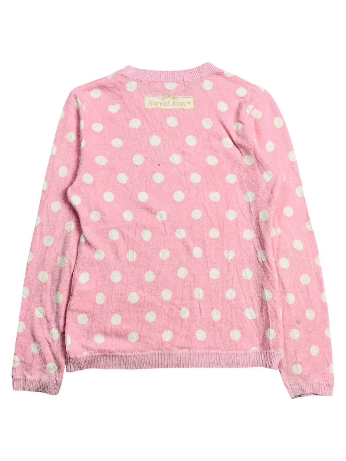 Angel Blue 2000s Mezzo Piano - Knitted Polka Sweater Size M / US 6-8 / IT 42-44 - 2 Thumbnail