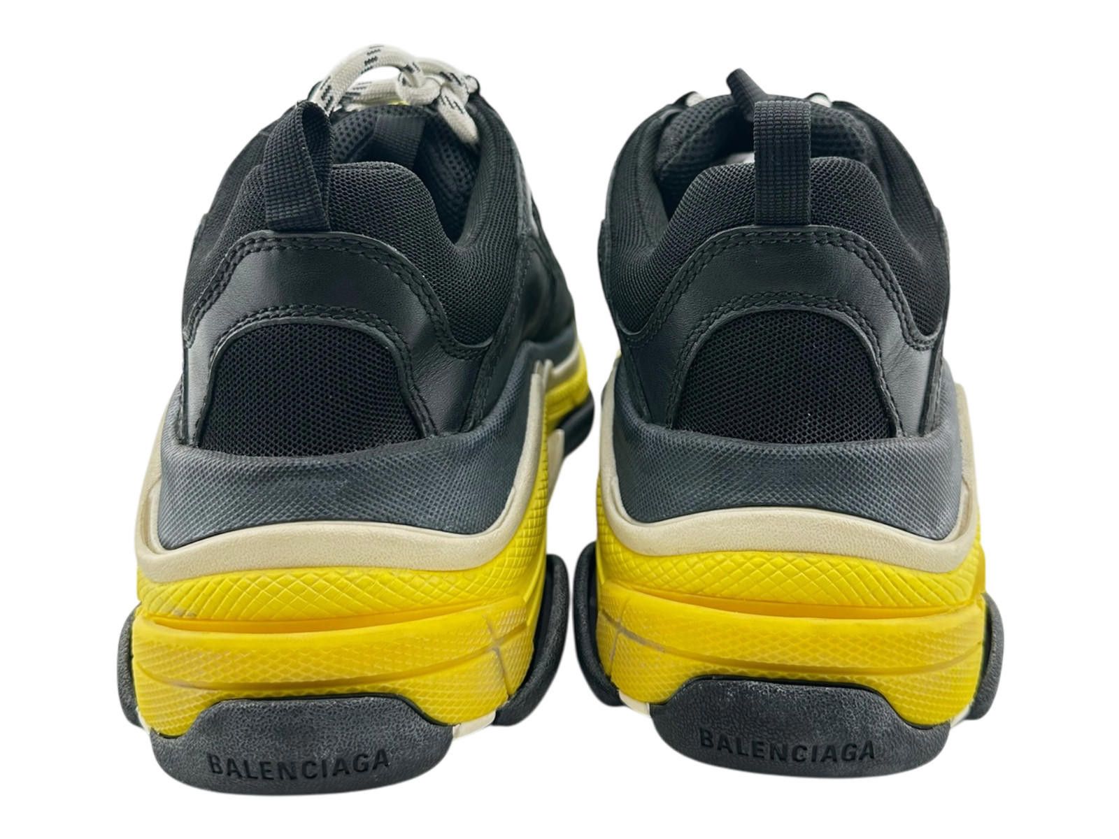 Balenciaga Balenciaga Triple S Black Yellow Sneakers EU 41 Size US 8 / EU 41 - 4 Thumbnail
