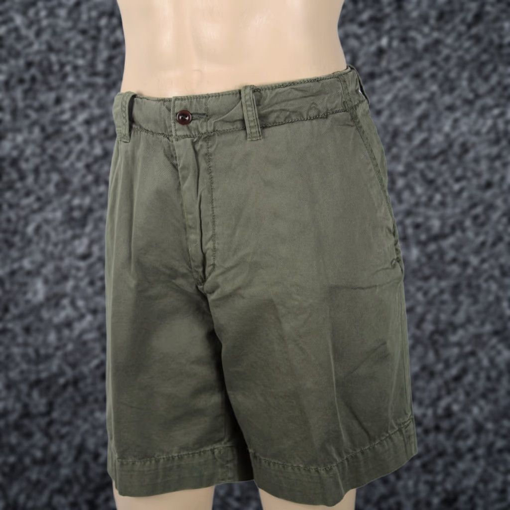 Polo Ralph Lauren POLO Ralph Lauren Olive Green Chino Shorts Navy Blue Pony NWT Size US L / EU 52-54 / 3 - 1 Preview