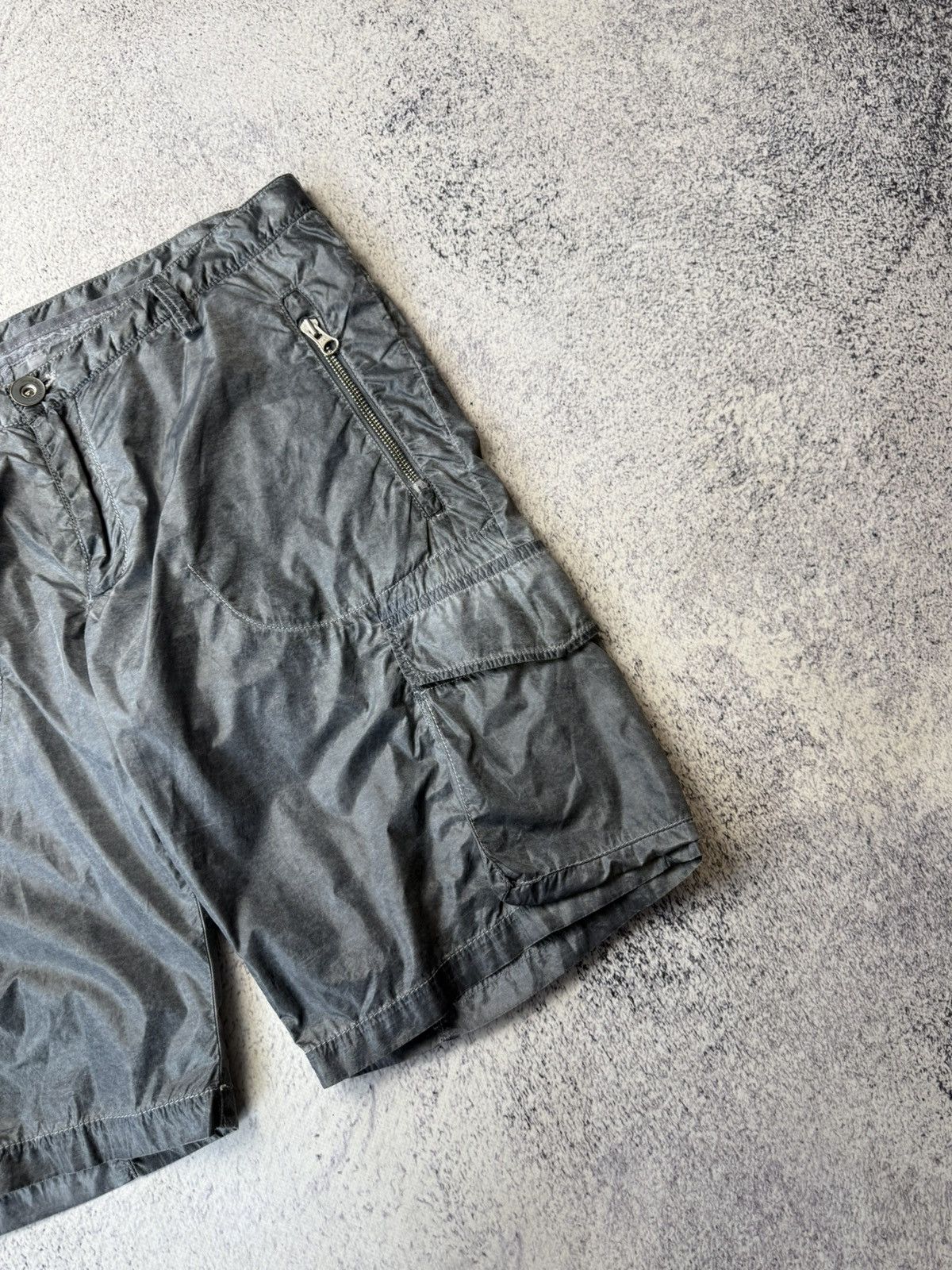 Vintage David Mayer Noman Nylon Metal cargo Shorts Stone Island Styl Size US 32 / EU 48 - 4 Thumbnail
