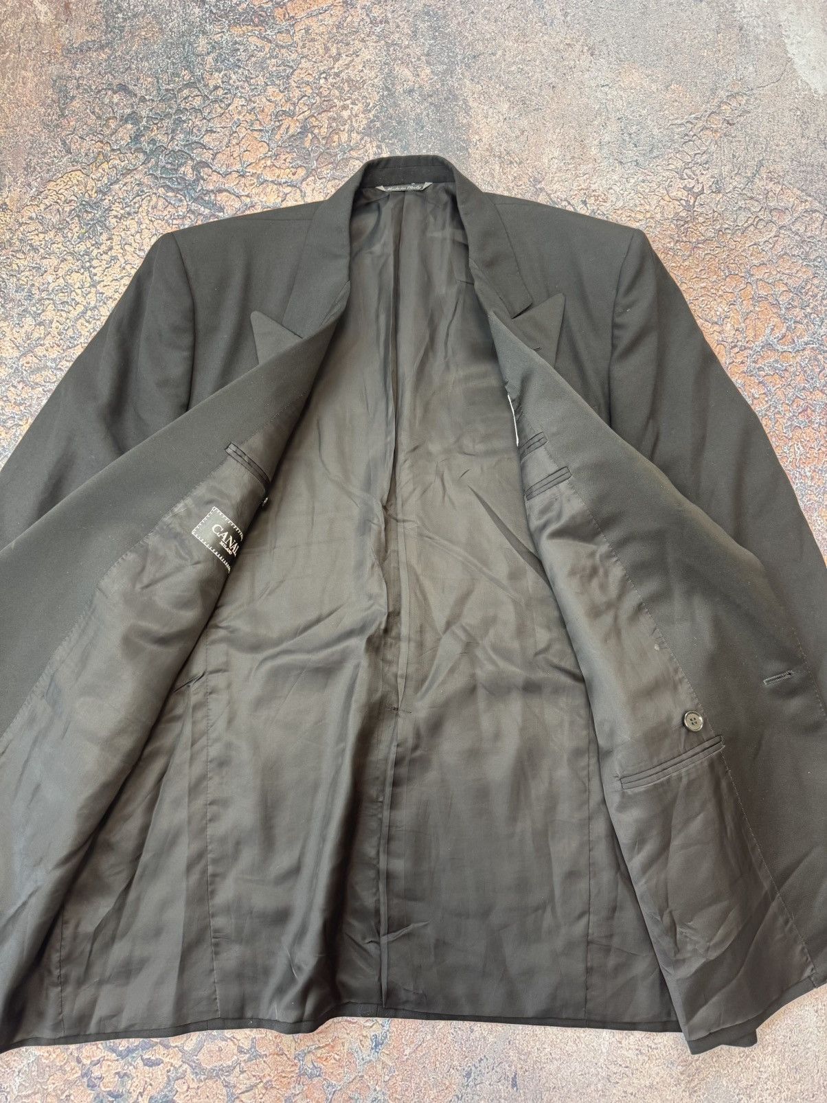 Canali Canali Black Blazer Jacket Suit Size 42L - 10 Thumbnail