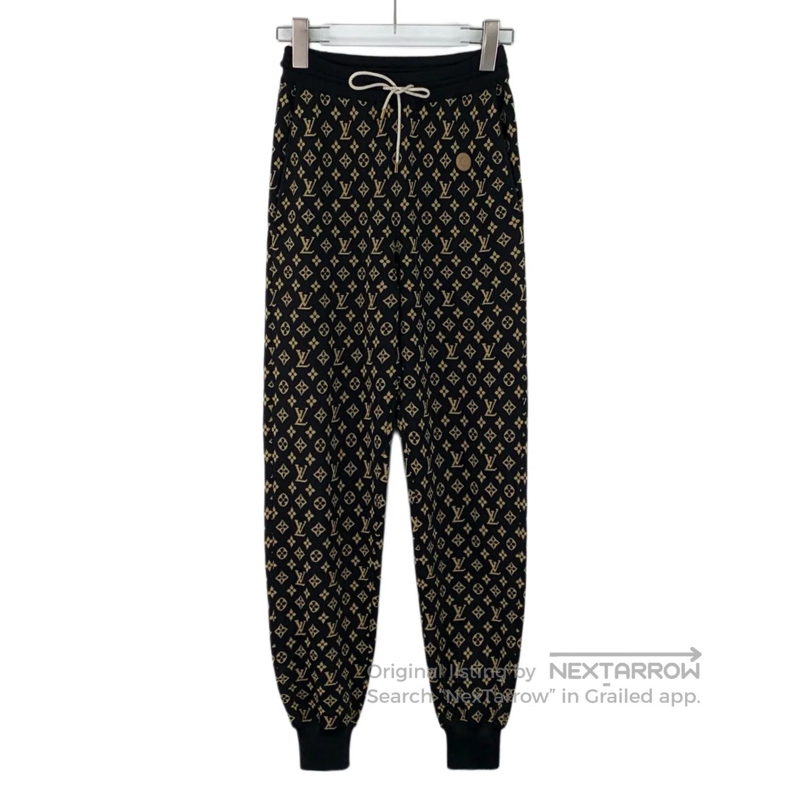 Louis Vuitton Louis Vuitton size XS Black Logo Monogram Printed Silk Tie Size US 27 - 1 Thumbnail