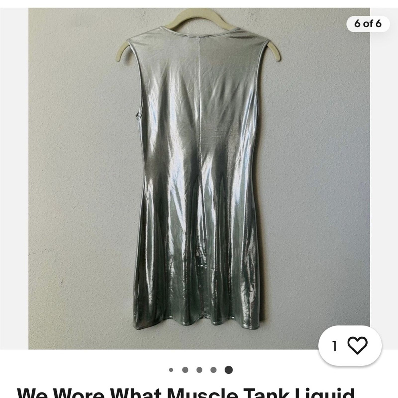 WeWoreWhat 197 NWT WeWoreWhat Revolve $128 Silver Dress Size S Size S / US 4 / IT 40 - 6 Thumbnail