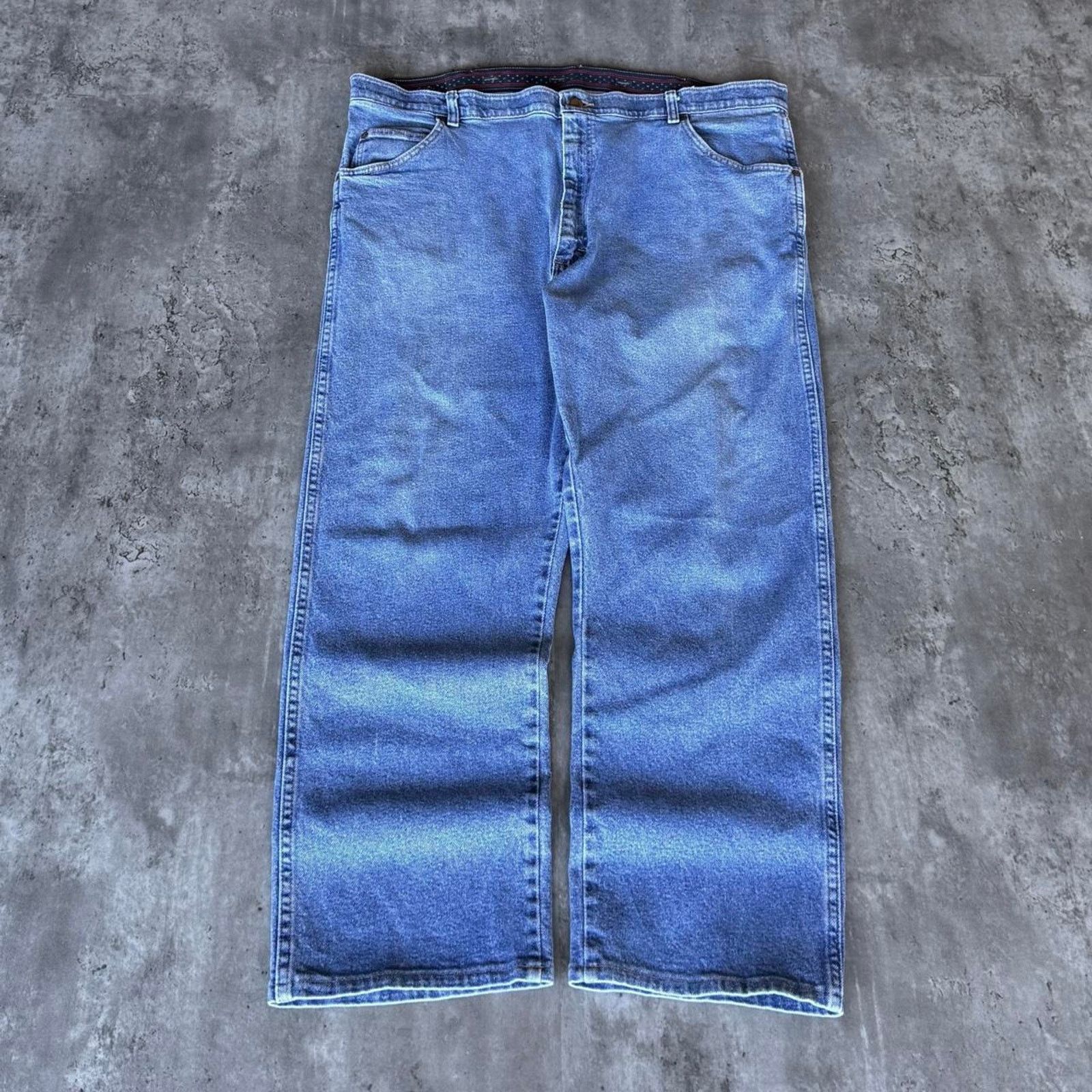 Levi's × Wrangler Vintage Y2K Wrangler Baggy Regular Fit Essential Denim Jeans Size US 42 / EU 58 - 2 Thumbnail