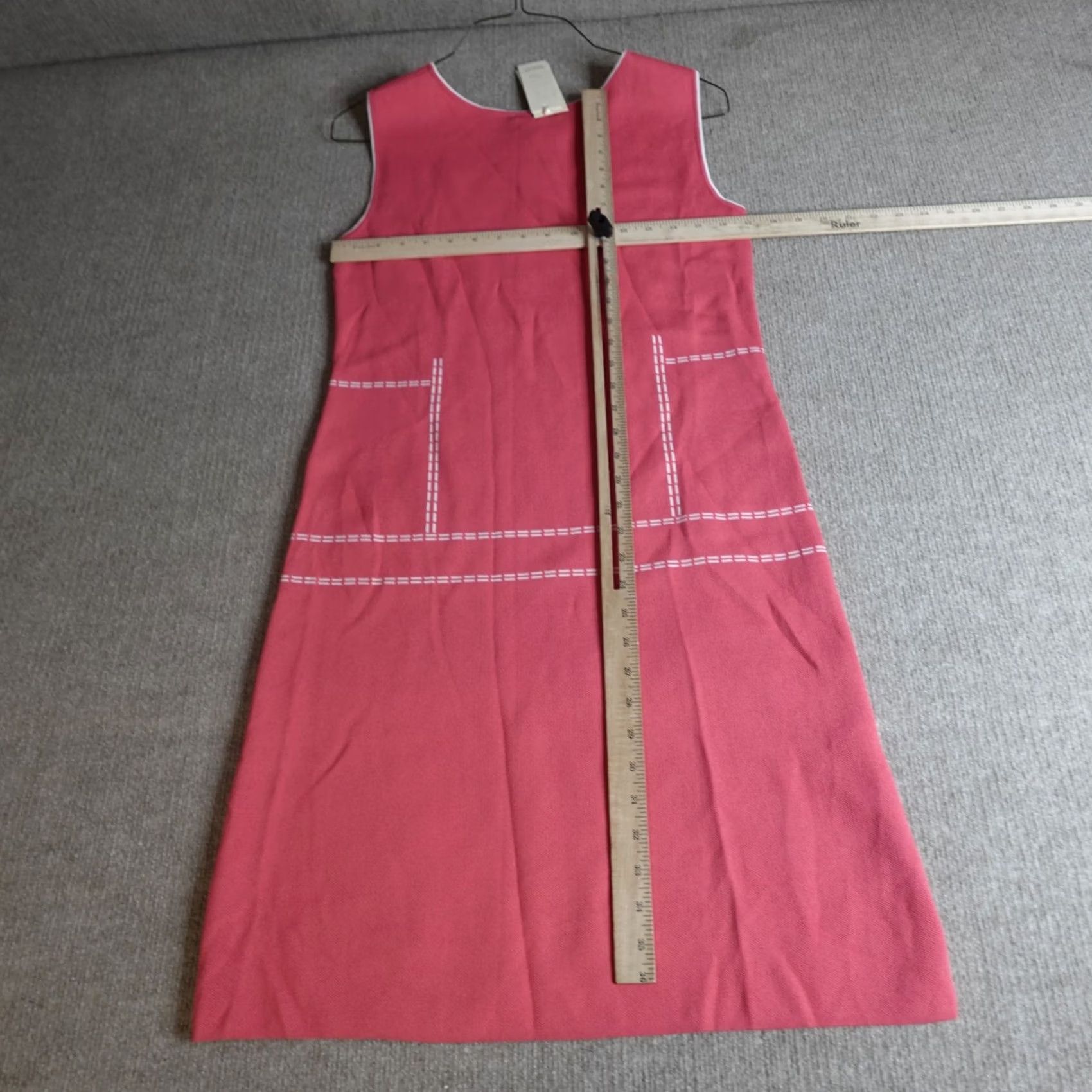 MCM Santorelli Womens Dress XL Pink Red Shift A-Line Mod MCM NEW Size XL / US 12-14 / IT 48-50 - 6 Thumbnail