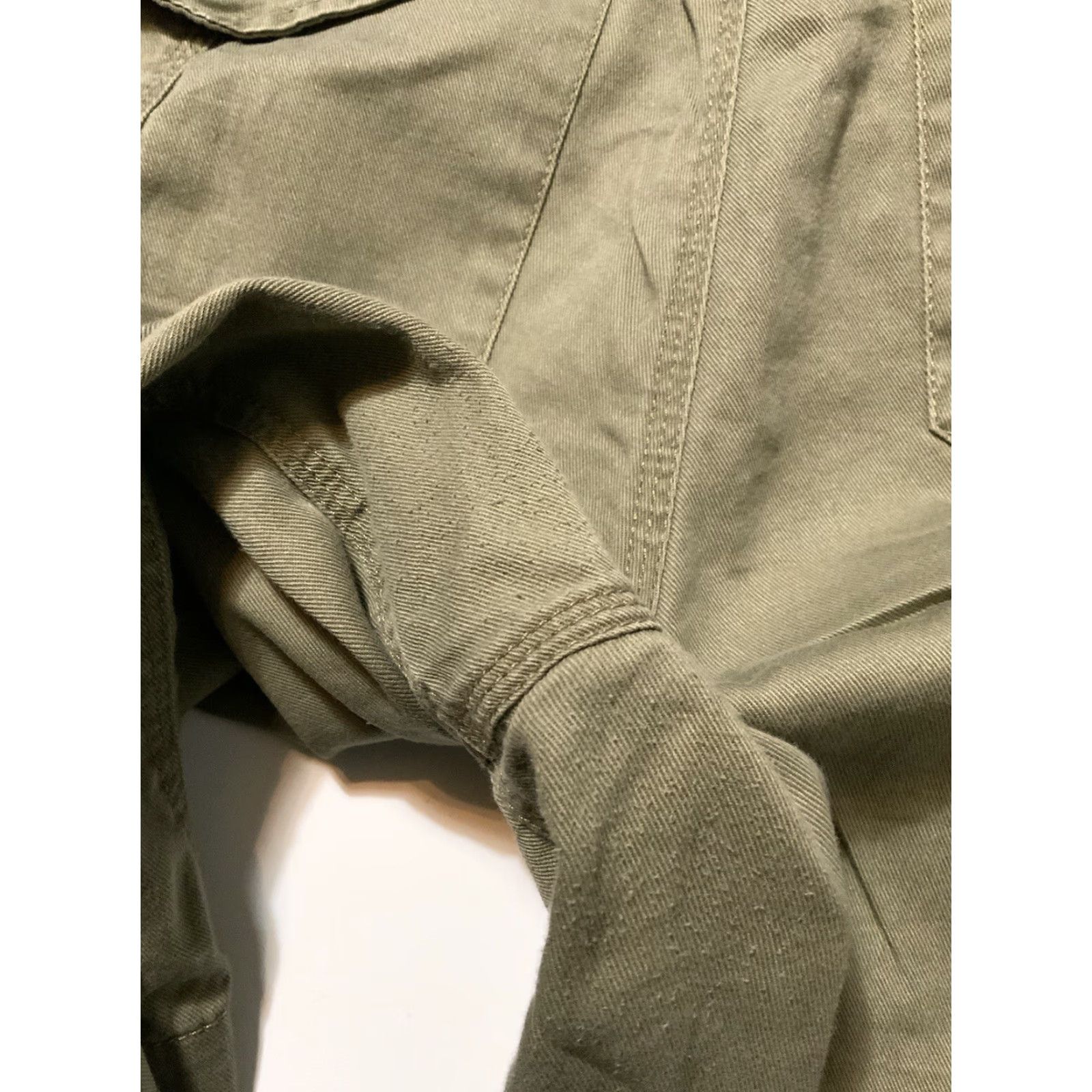 Olive VINTAGE Lost Enterprises Olive Green Cargo Utility Skate Shorts Sz. 32 Mens Size US 32 / EU 48 - 8 Thumbnail