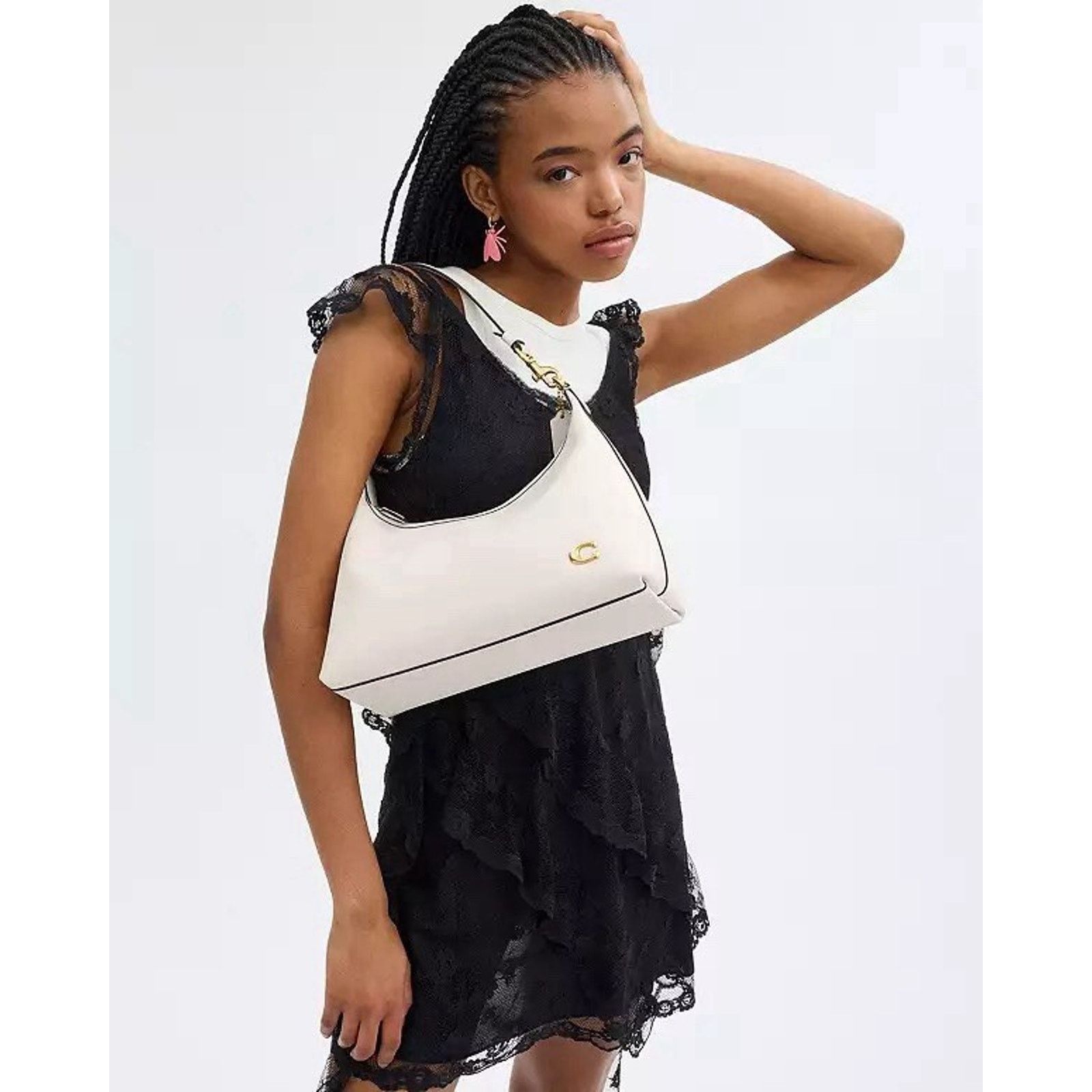 Coach NWT COACH Juliet Shoulder Bag Crossbody Leather CR981 Chalk Size ONE SIZE - 12 Thumbnail