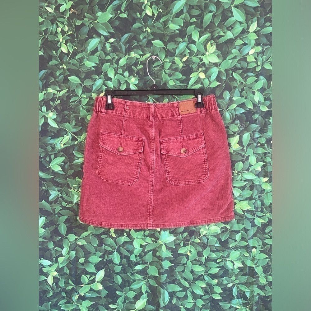 American Eagle Outfitters Red American Eagle super stretch mini skirt Size 25" / US 0 / IT 36 - 4 Thumbnail