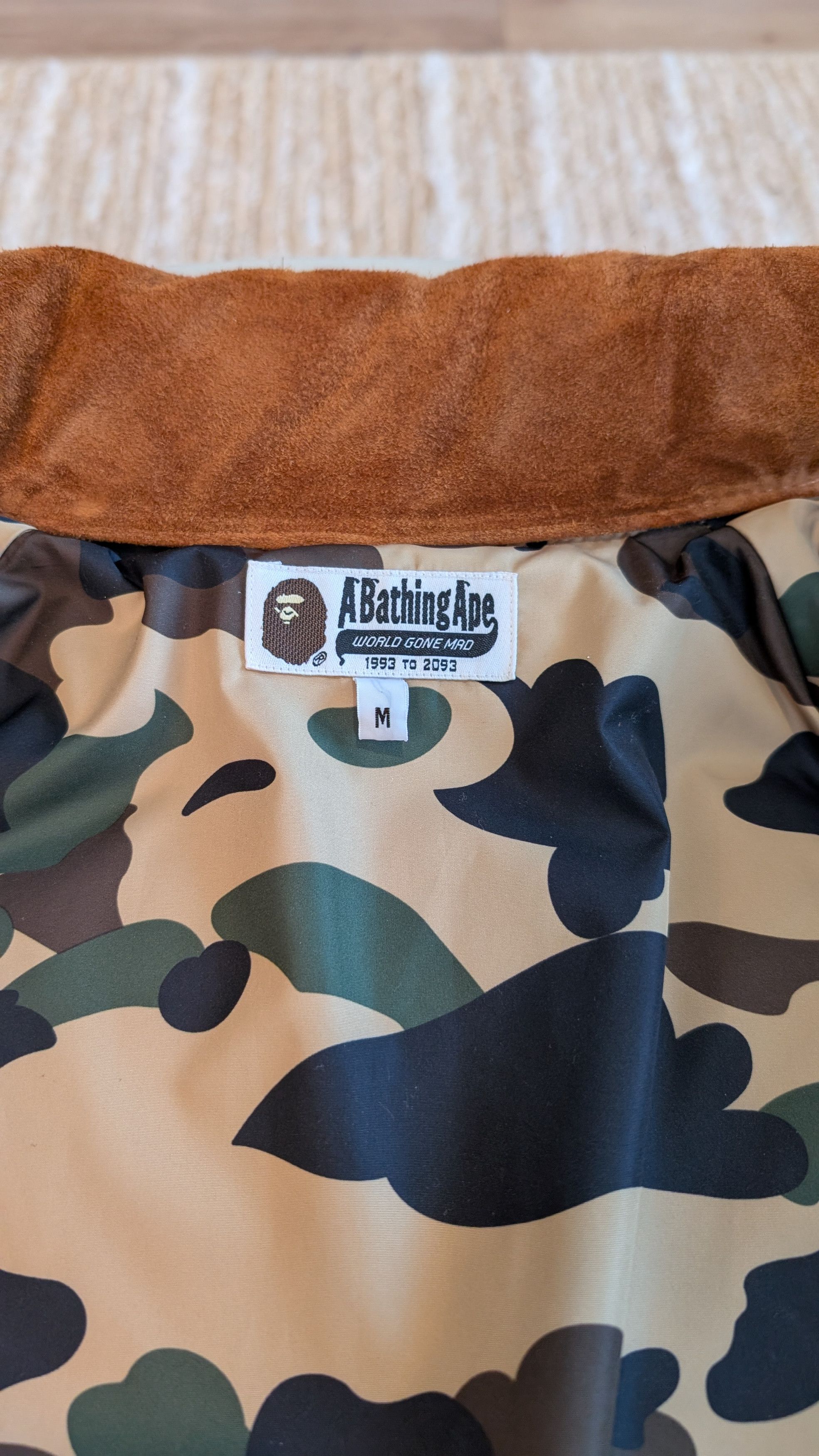 Bape RARE Bape Suede Down Jacket [FINAL DROP] Size US M / EU 48-50 / 2 - 4 Thumbnail
