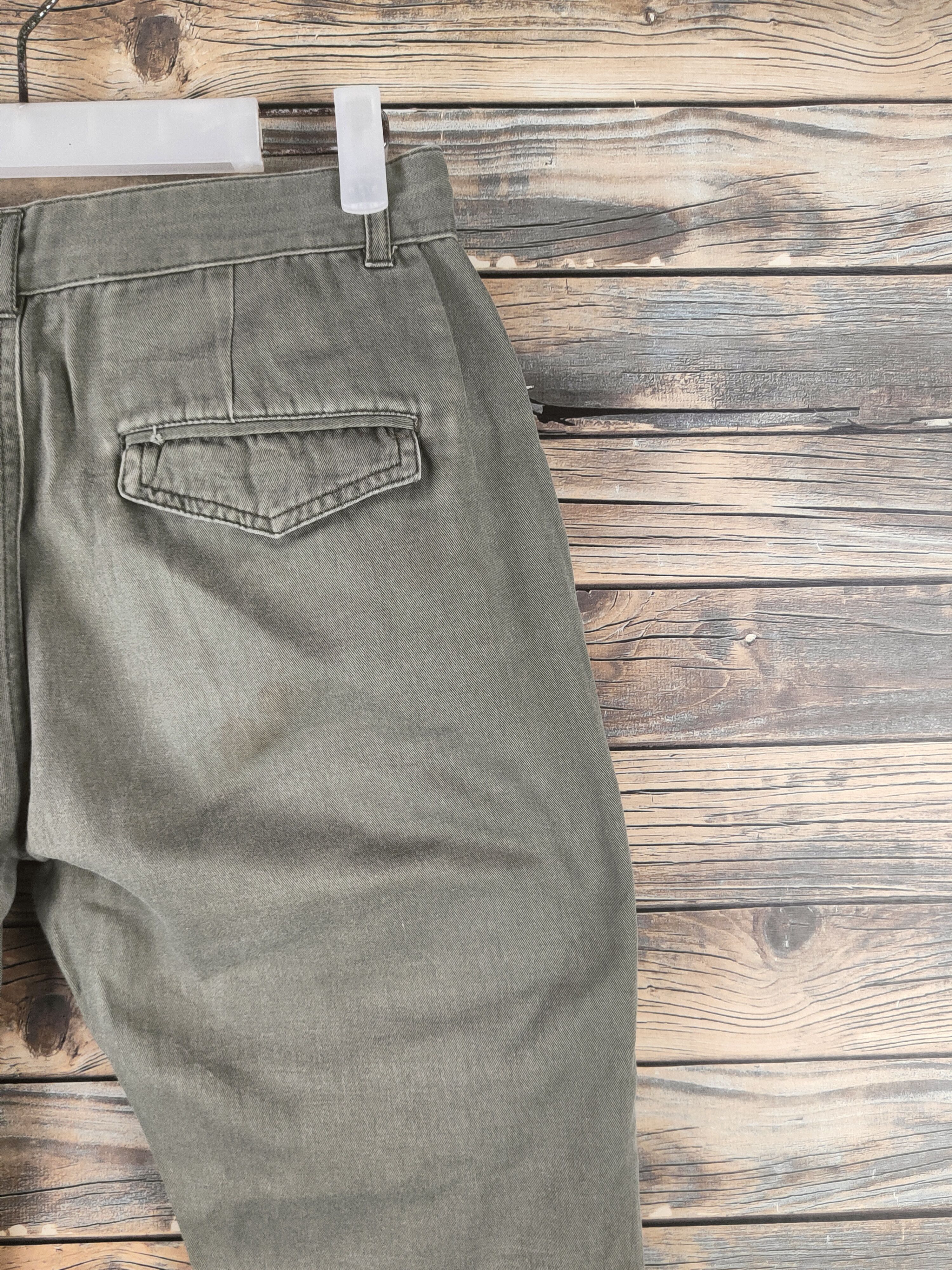 Japanese Brand DL Retro Girl Army Green Multipocket Casual Pants #46-316 Size 28" / US 6 / IT 42 - 10 Thumbnail