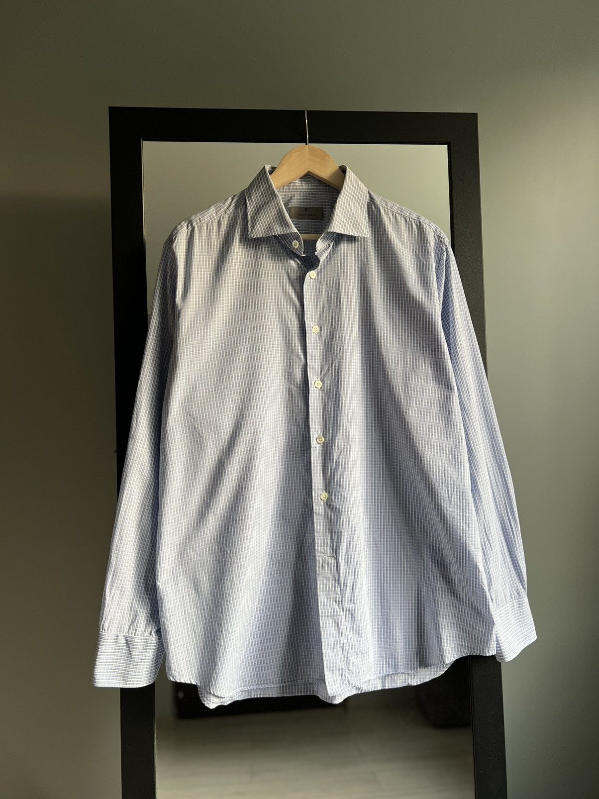 Canali Canali Luxury Cotton Button Up Shirt Size US XL / EU 56 / 4 - 1 Thumbnail