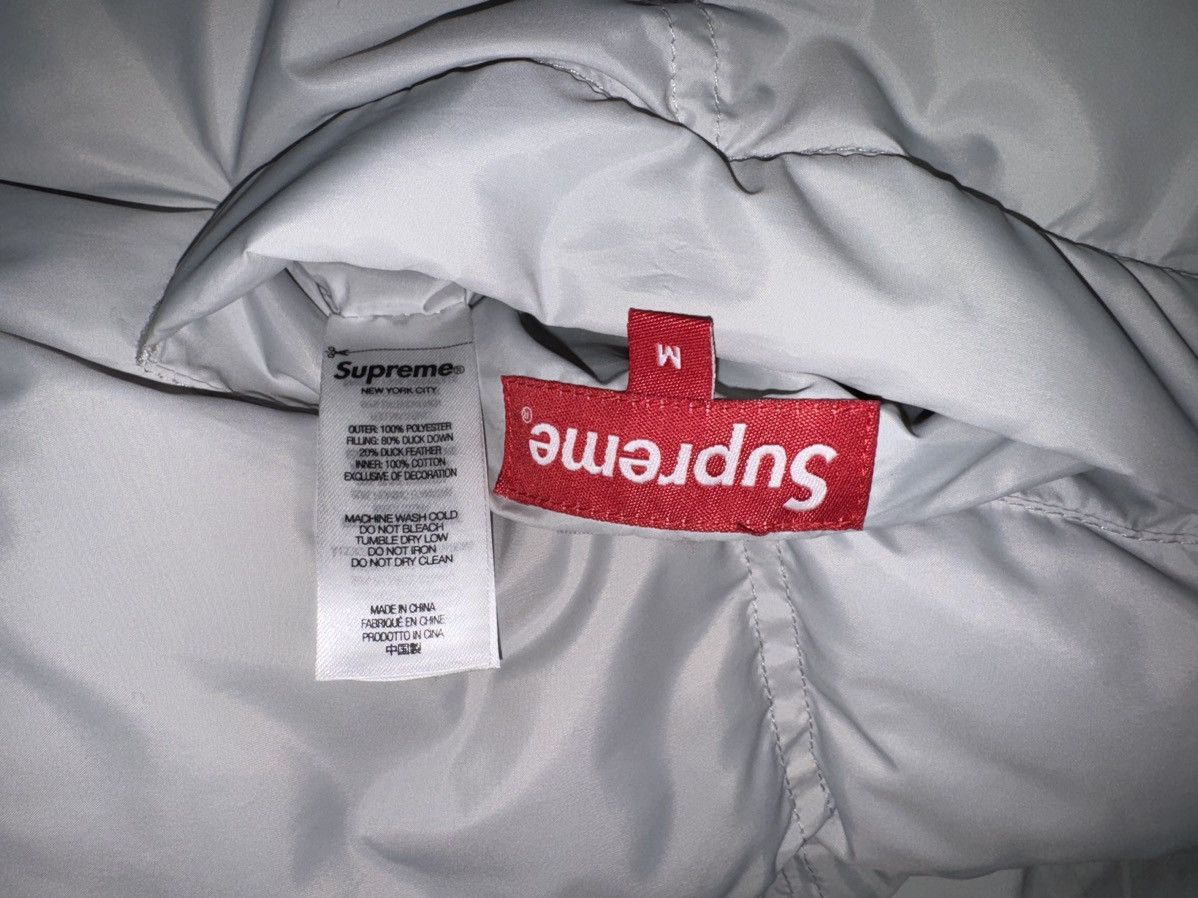 Supreme Supreme FW 22 Grey reversible blue flannel puffer jacket Size US M / EU 48-50 / 2 - 4 Thumbnail