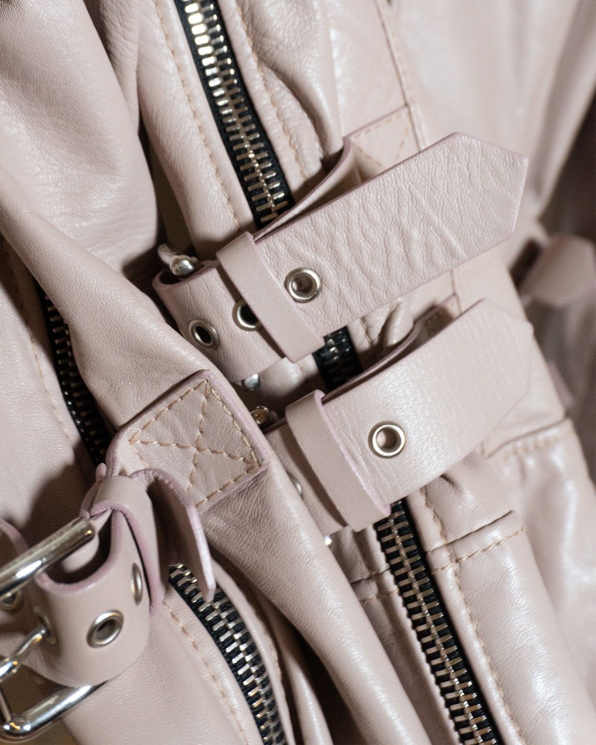 Dolce & Gabbana S/S 2003 Dolce & Gabbana ‘Sex & Love’ Bondage Leather Jacket Size M / US 6-8 / IT 42-44 - 5 Thumbnail