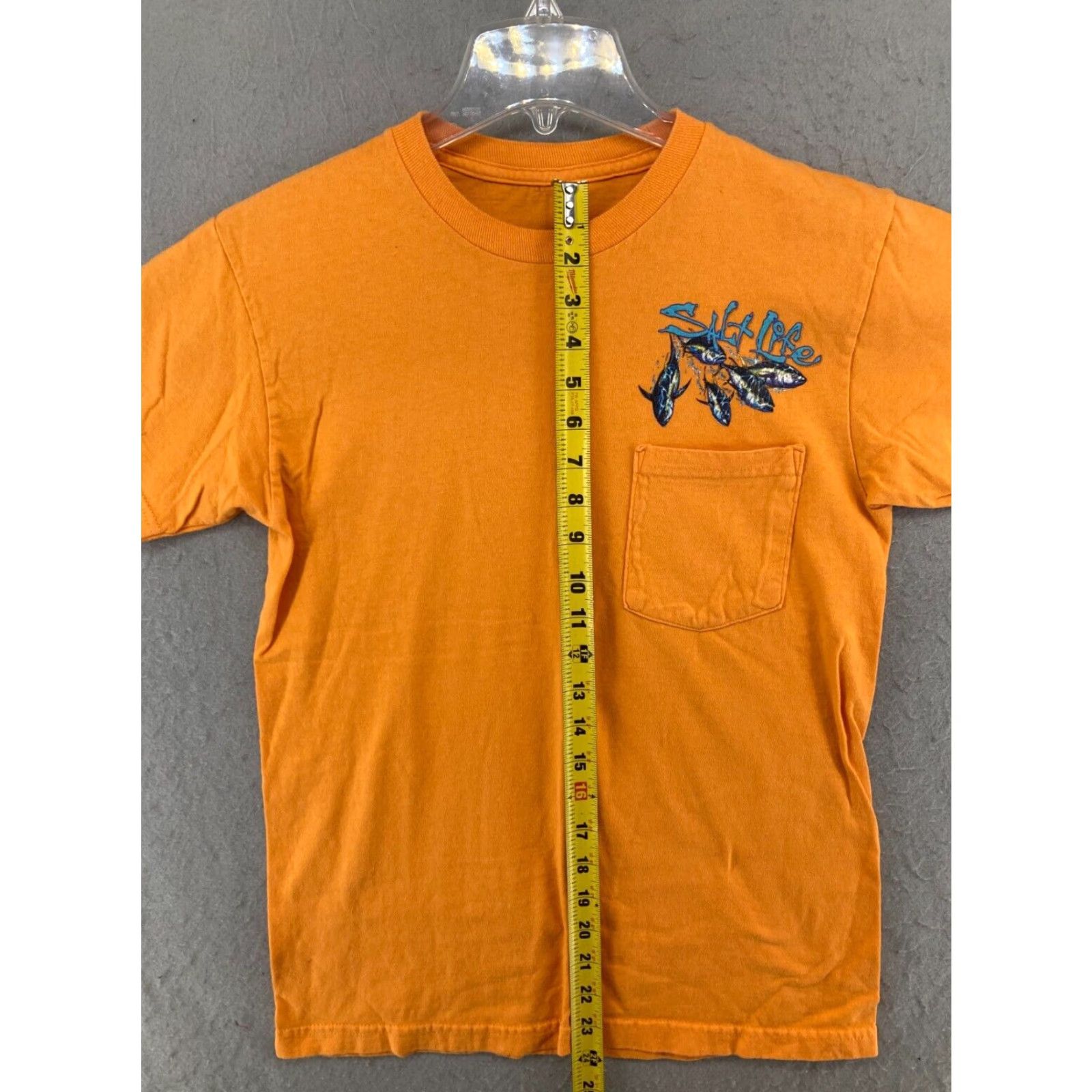 Vintage Salt Life Men's T-Shirt Small Orange Sailfish Graphic Pocket Outdoor Cotton Jersey 2020s Men Size US S / EU 44-46 / 1 - 3 Thumbnail