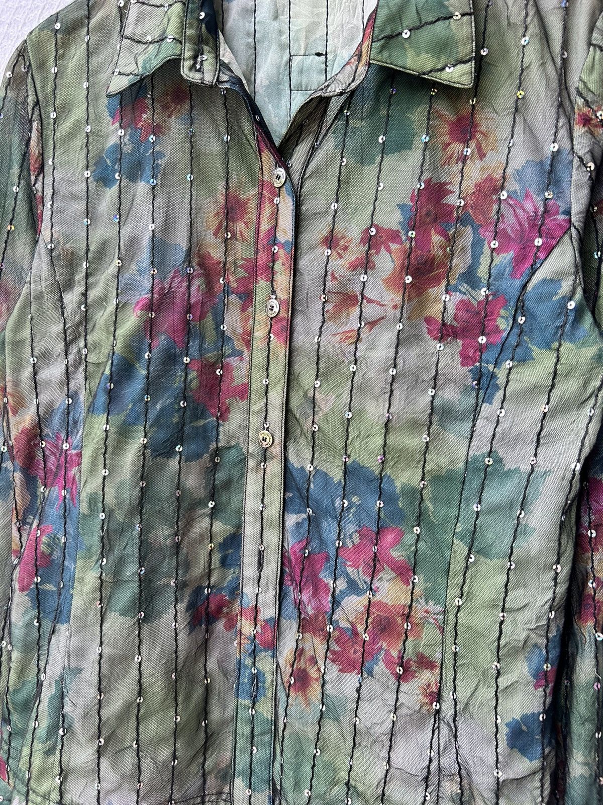 Japanese Brand Sportiva japanese flowers Issey shirt Size US M / EU 48-50 / 2 - 4 Thumbnail