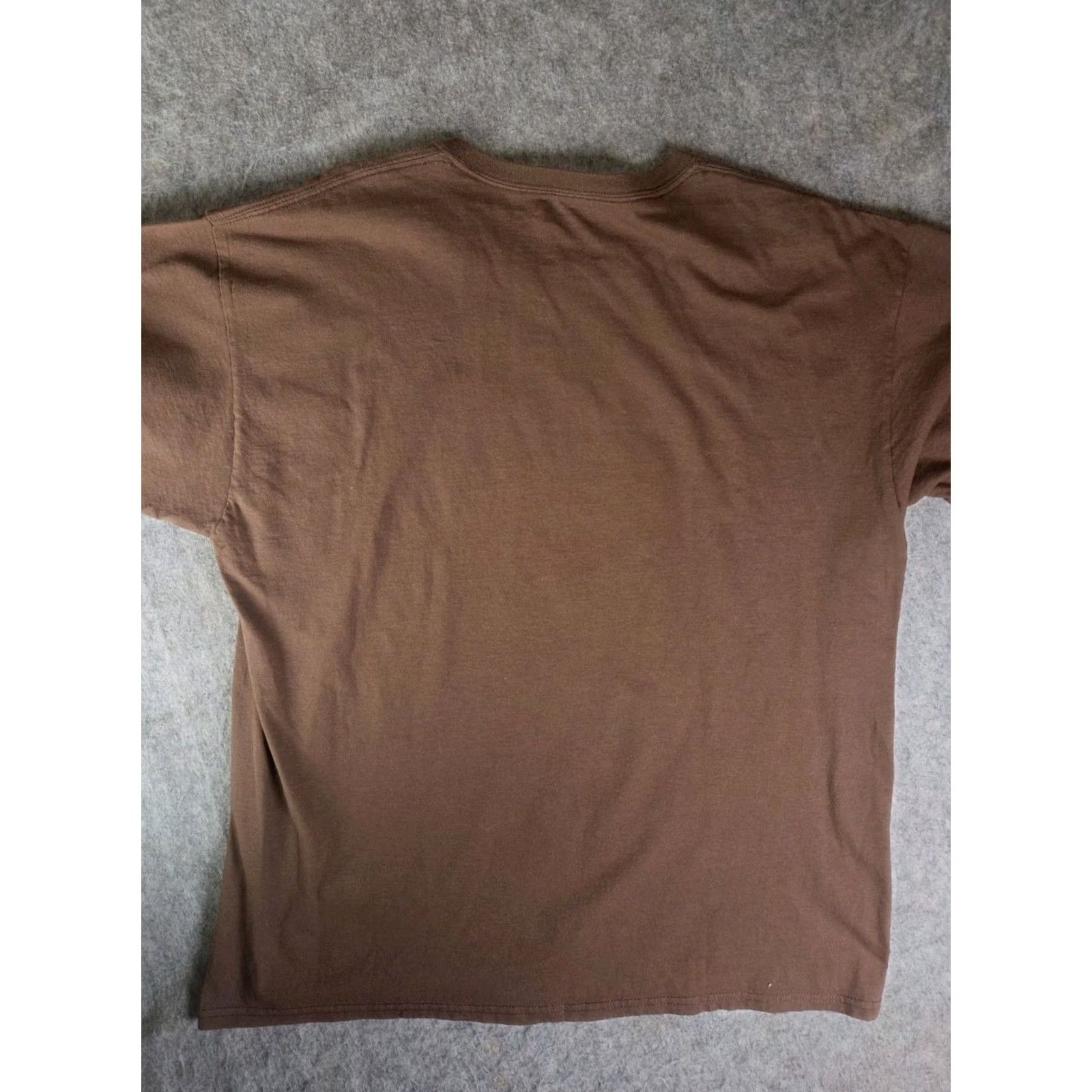 Vintage Halloween Scarecrow Skull T-Shirt Brown XL Crew Neck Short Sleeve Graphic Tee Men Distressed Poker Cards Size US XL / EU 56 / 4 - 4 Thumbnail